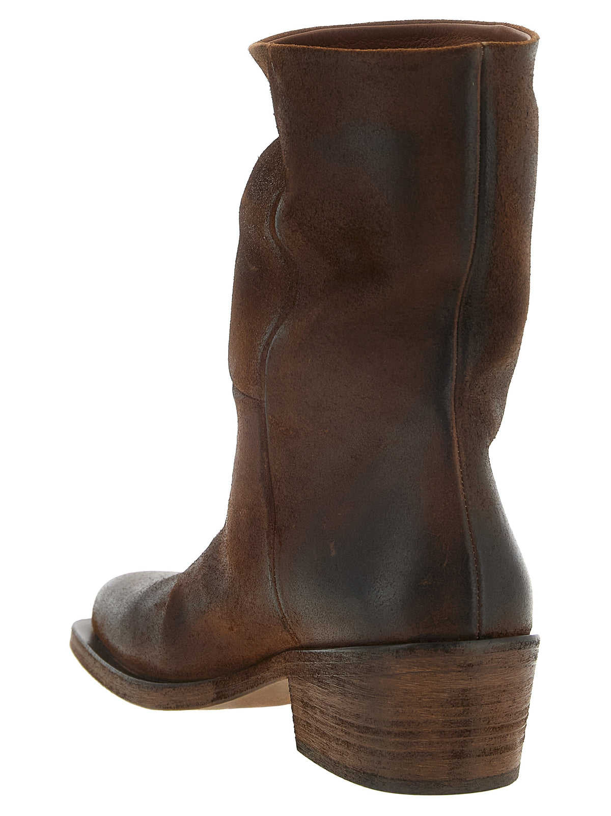 Marsell Brown Calfskin Chelsea Women's Boots