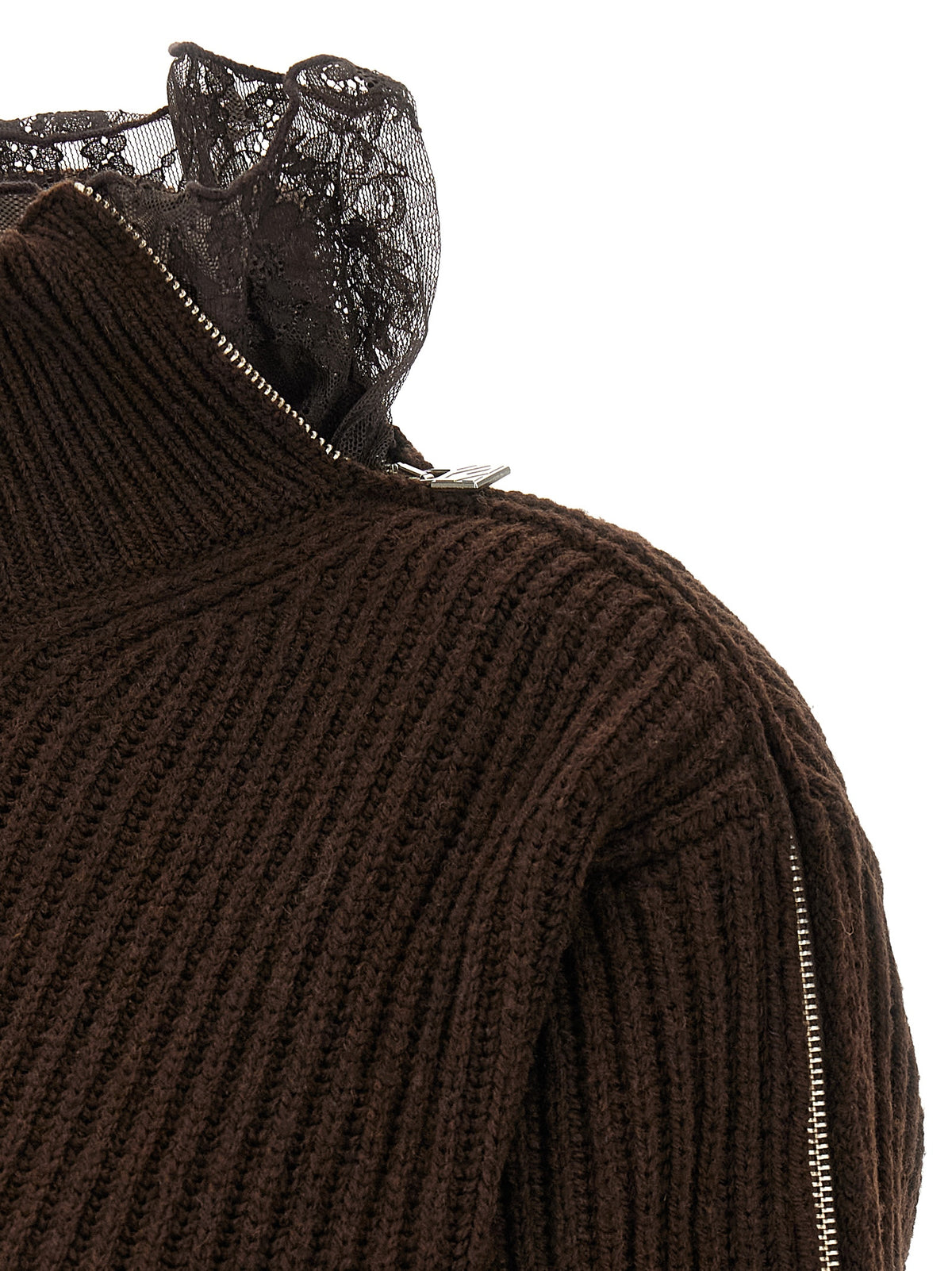 Giuseppe Di Morabito Brown Virgin Wool Women's Cardigan