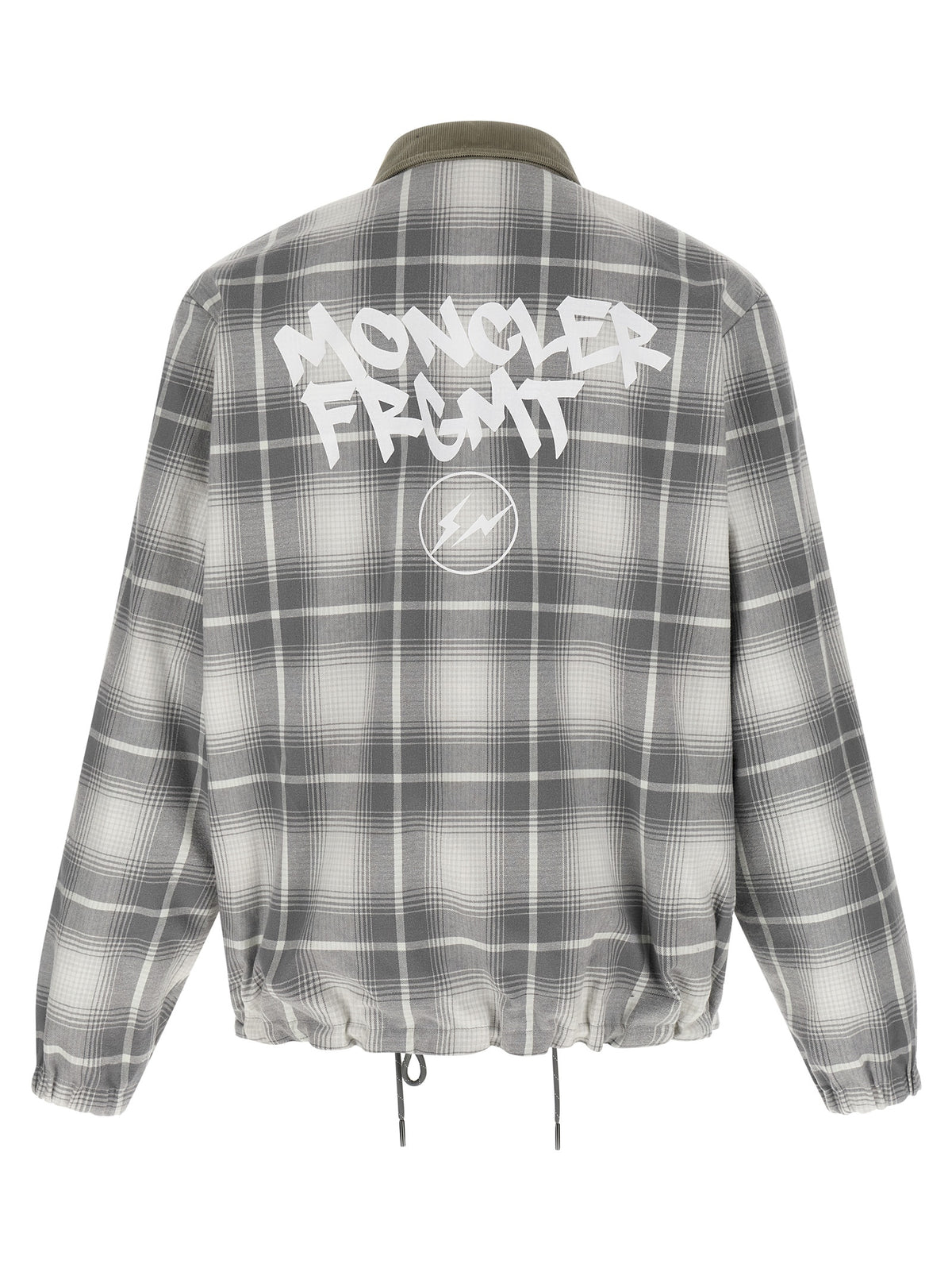 MONCLER GENIUS Gray Cotton Full-Length Men's Jacket