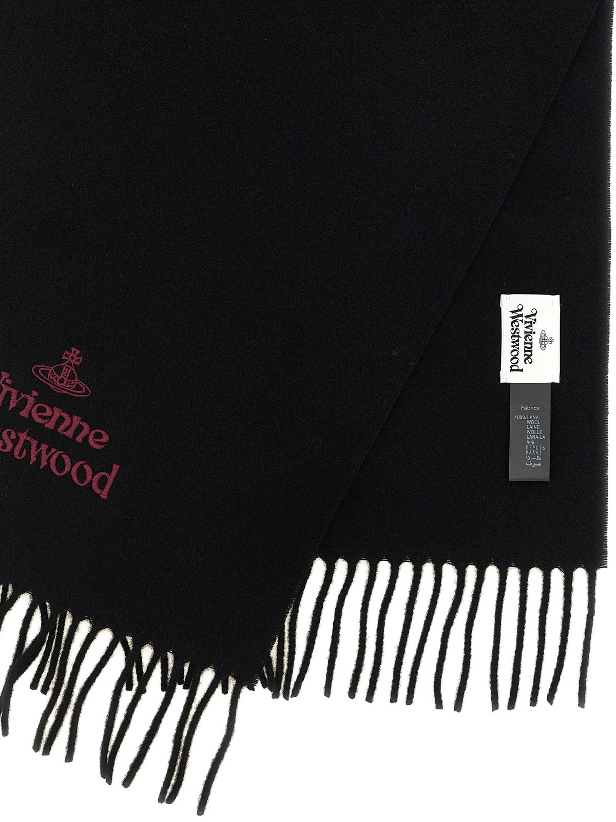 Vivienne Westwood Black Wool Women's Foulard