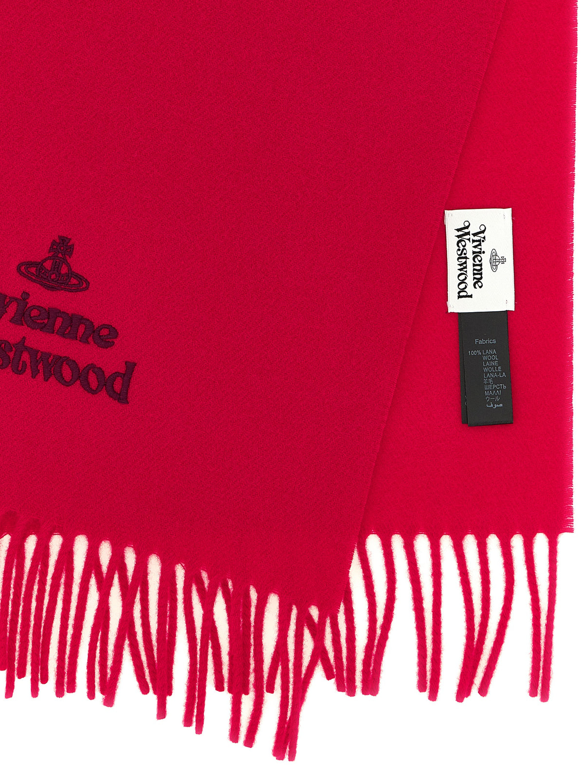 Vivienne Westwood Red Wool Women's Foulard