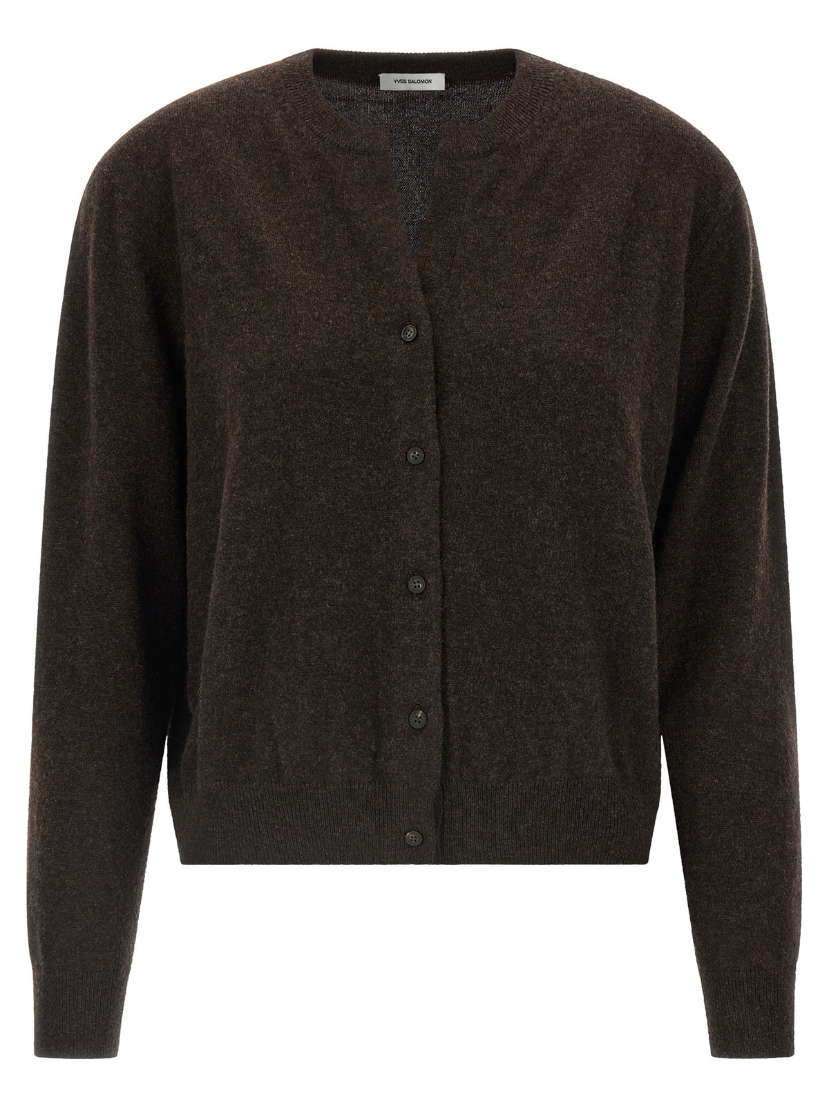 Yves Salomon Brown Cashmere Women's Cardigan