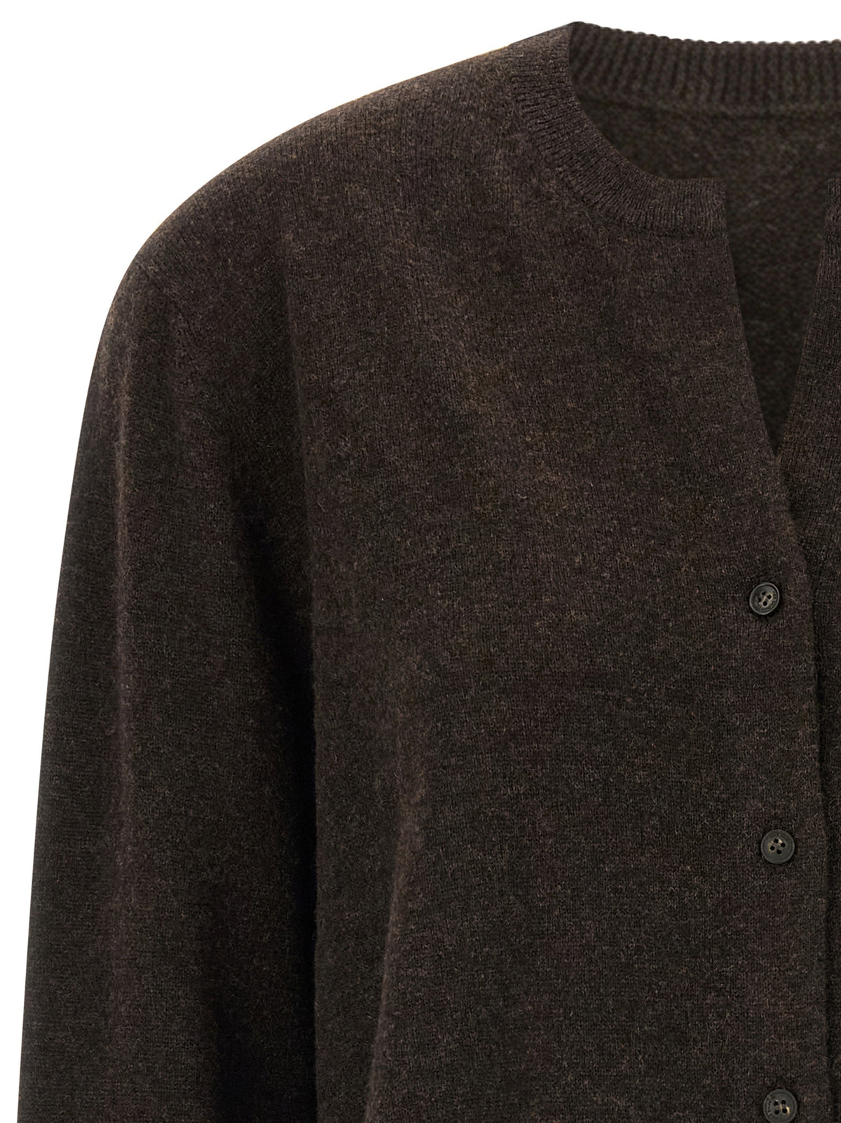 Yves Salomon Brown Cashmere Women's Cardigan