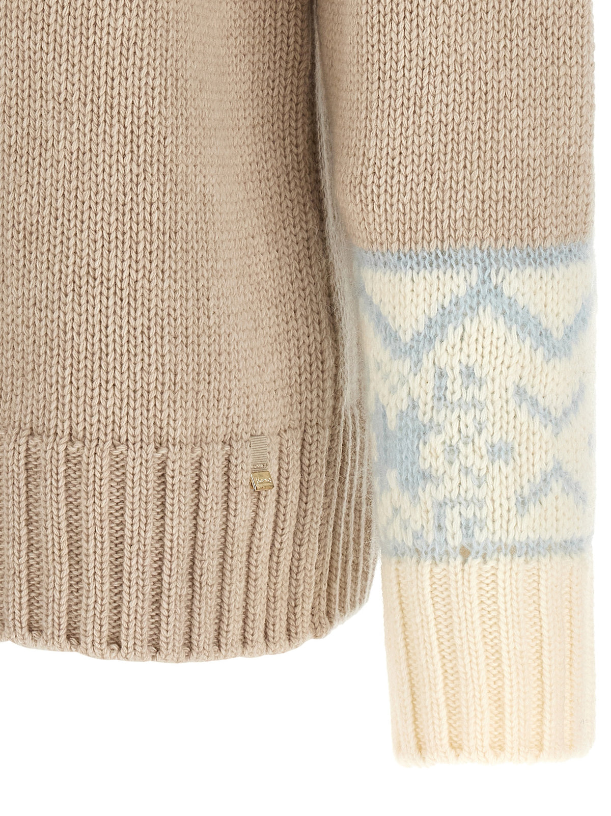Herno Beige Wool Women's Cardigan