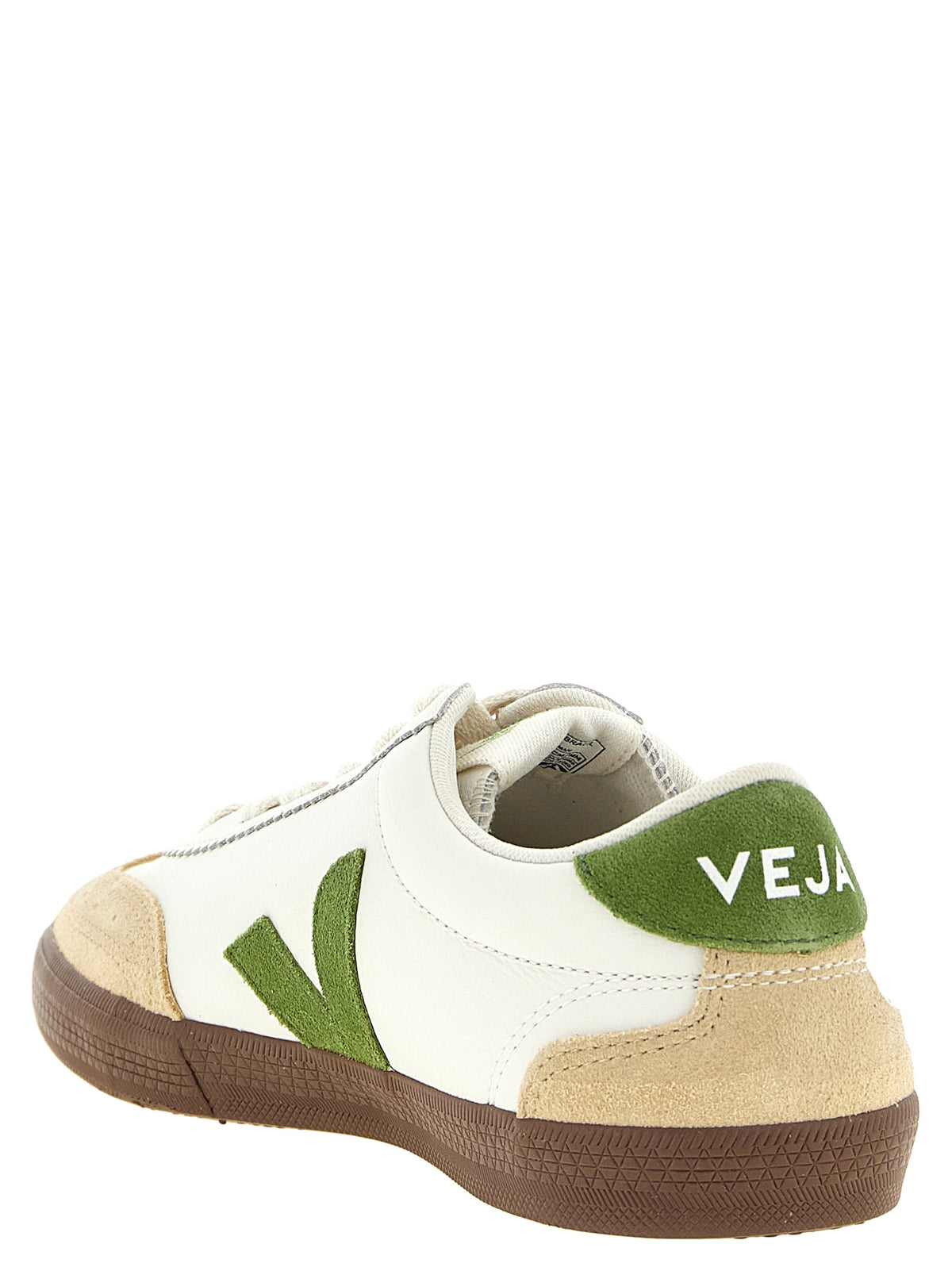 Veja Beige Genuine Leather Athletic Men's Sneakers