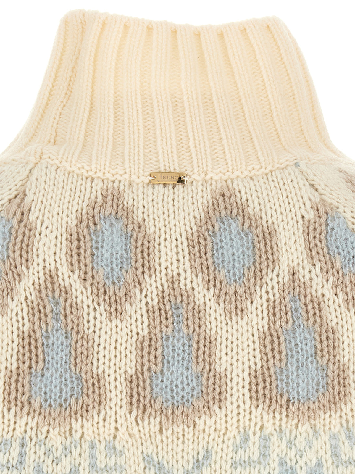 Herno Beige Wool Women's Cardigan