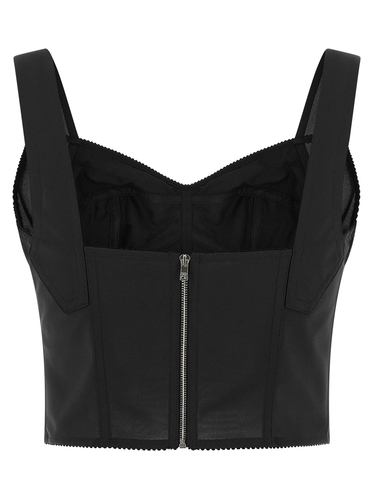 Dolce & Gabbana Black Polyamide Tank Women's Tops