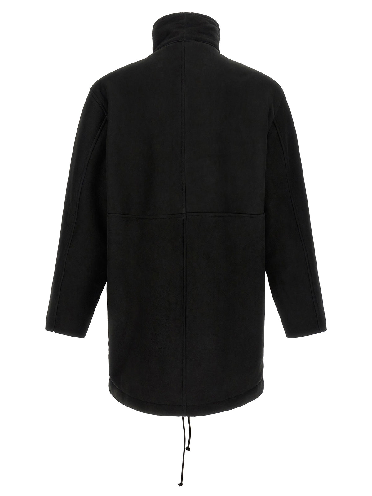 GIORGIO BRATO Black Lamb Leather Men's Coat