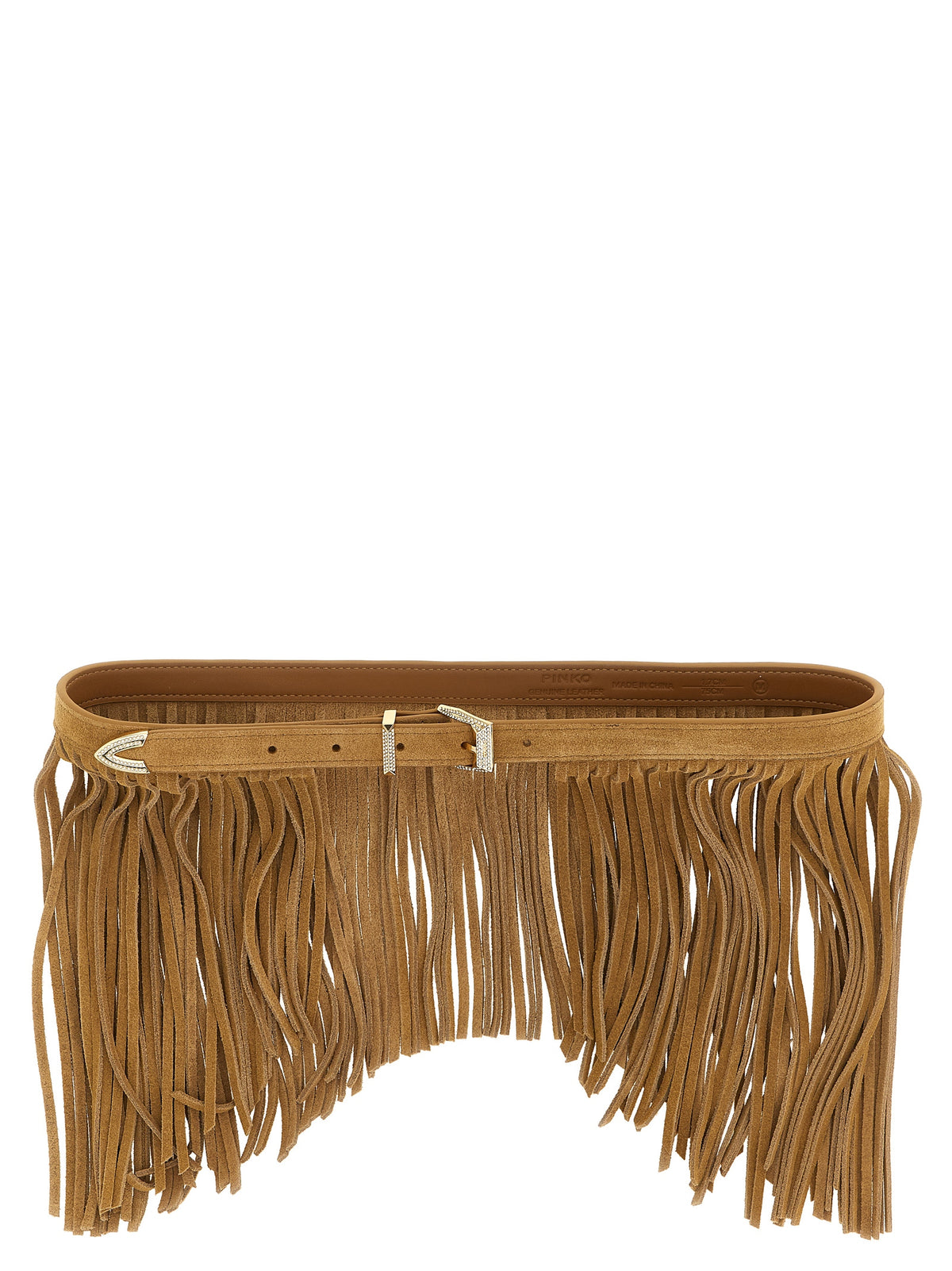 PINKO Beige Calfskin Regular Women's Belt