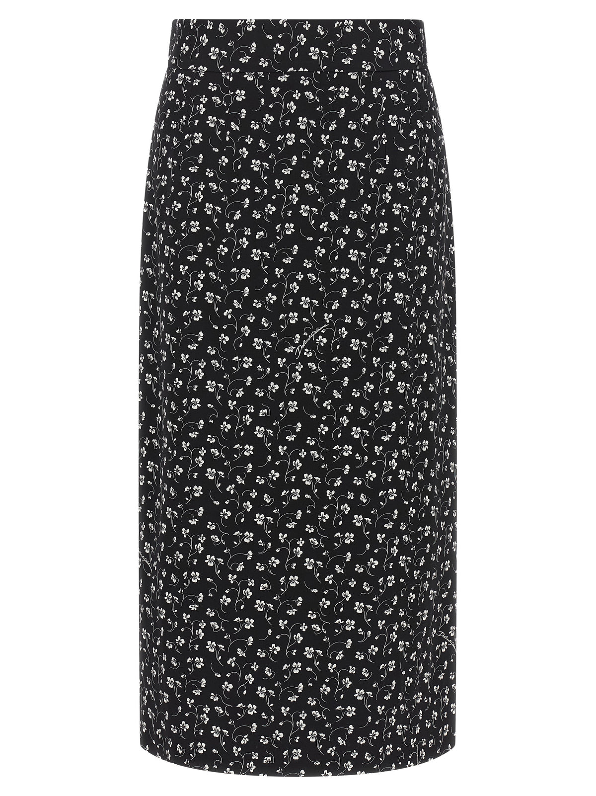Dolce & Gabbana Bicolor Silk Midi Women's Skirt
