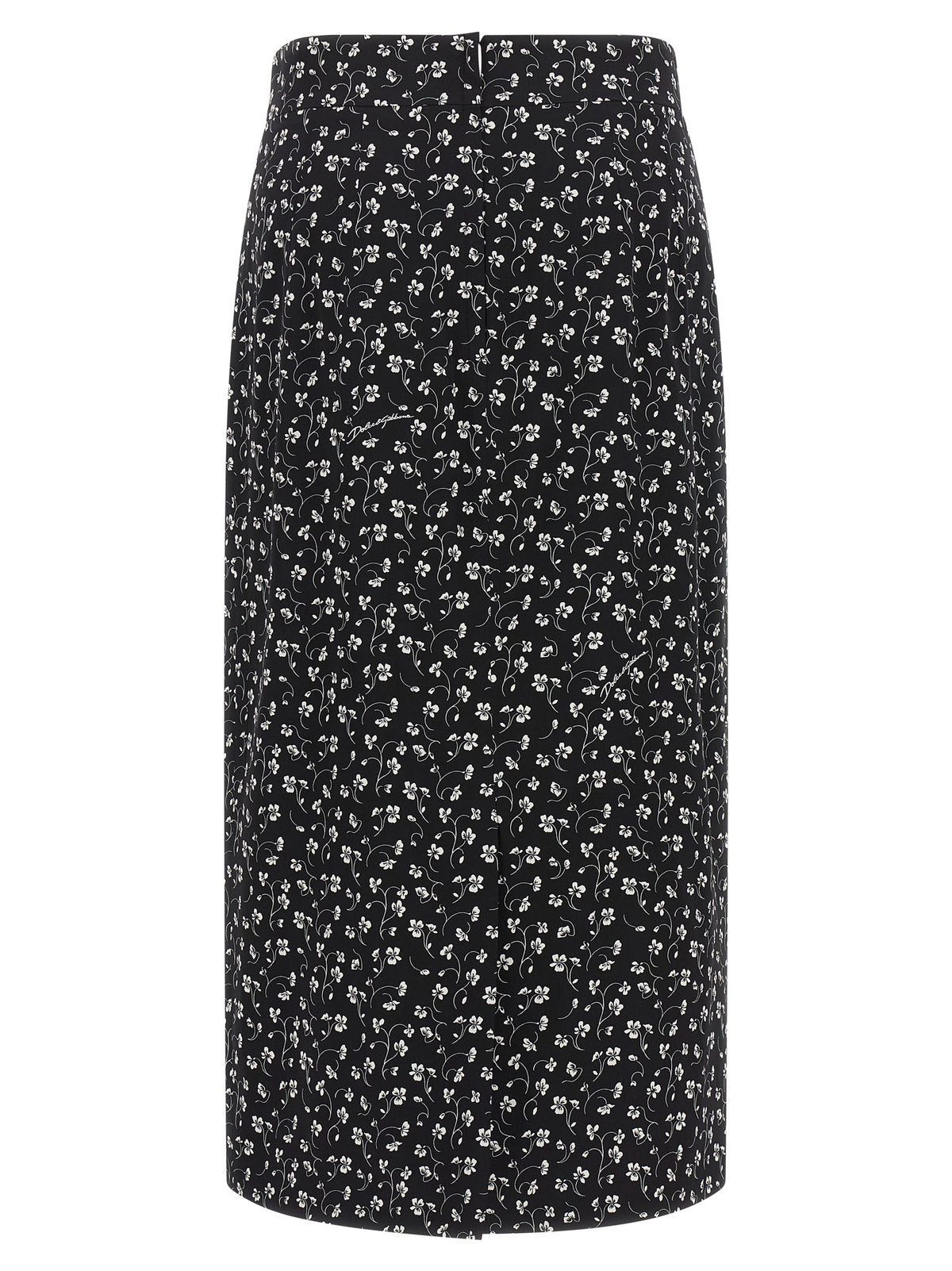 Dolce & Gabbana Bicolor Silk Midi Women's Skirt