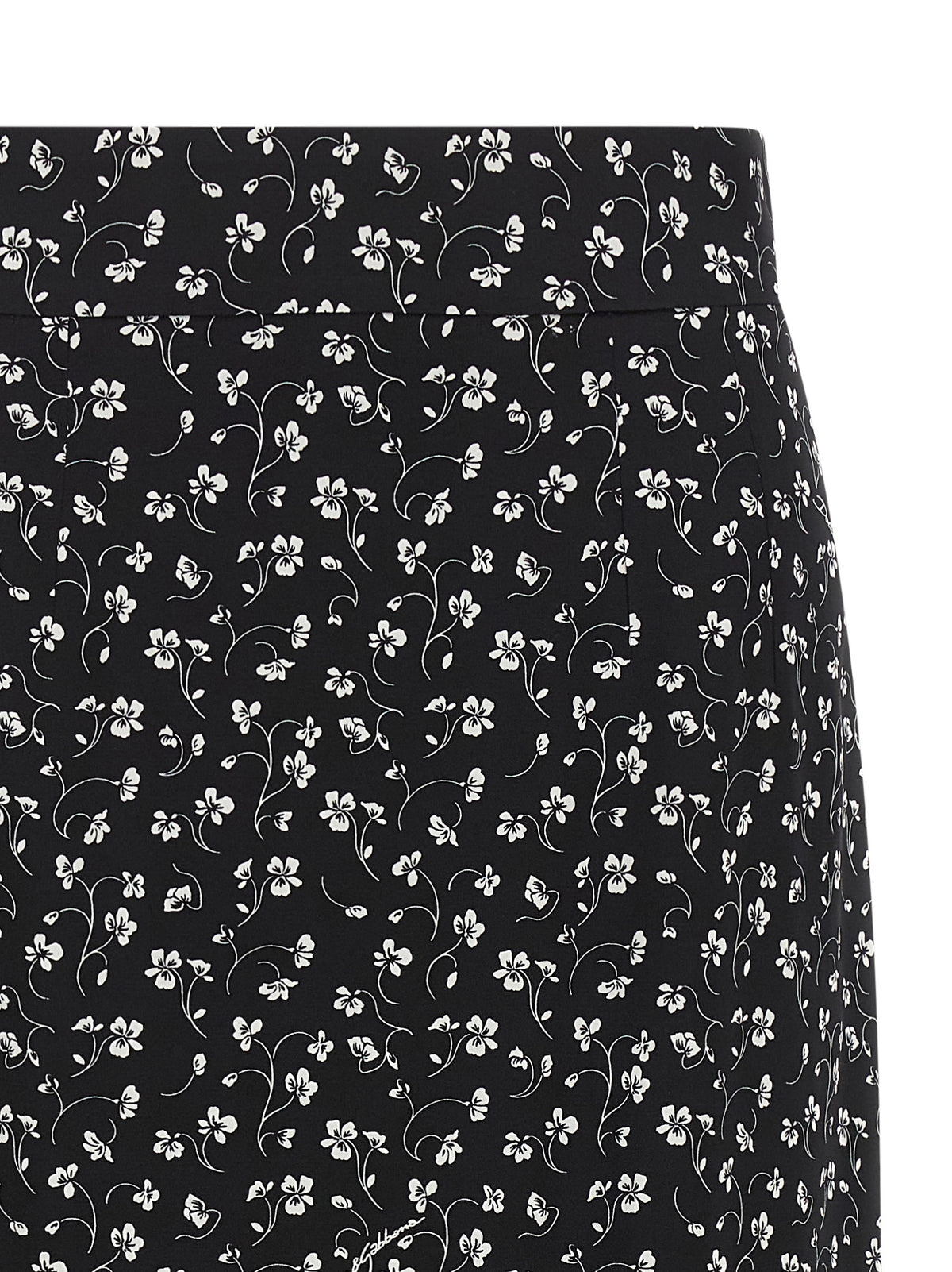 Dolce & Gabbana Bicolor Silk Midi Women's Skirt