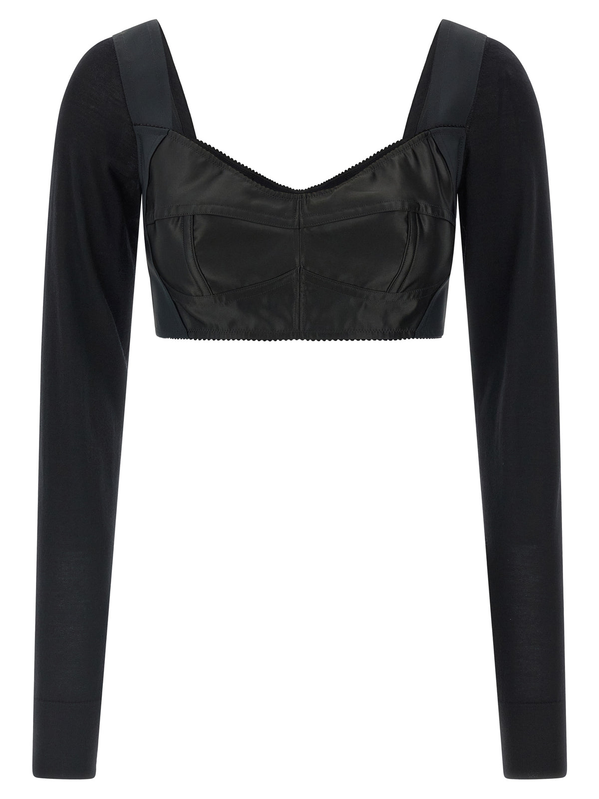 Dolce & Gabbana Black Polyester Tank Women's Tops