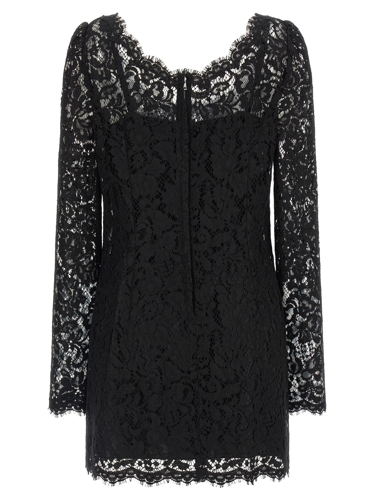 Dolce & Gabbana Black Cotton Short Women's Dress