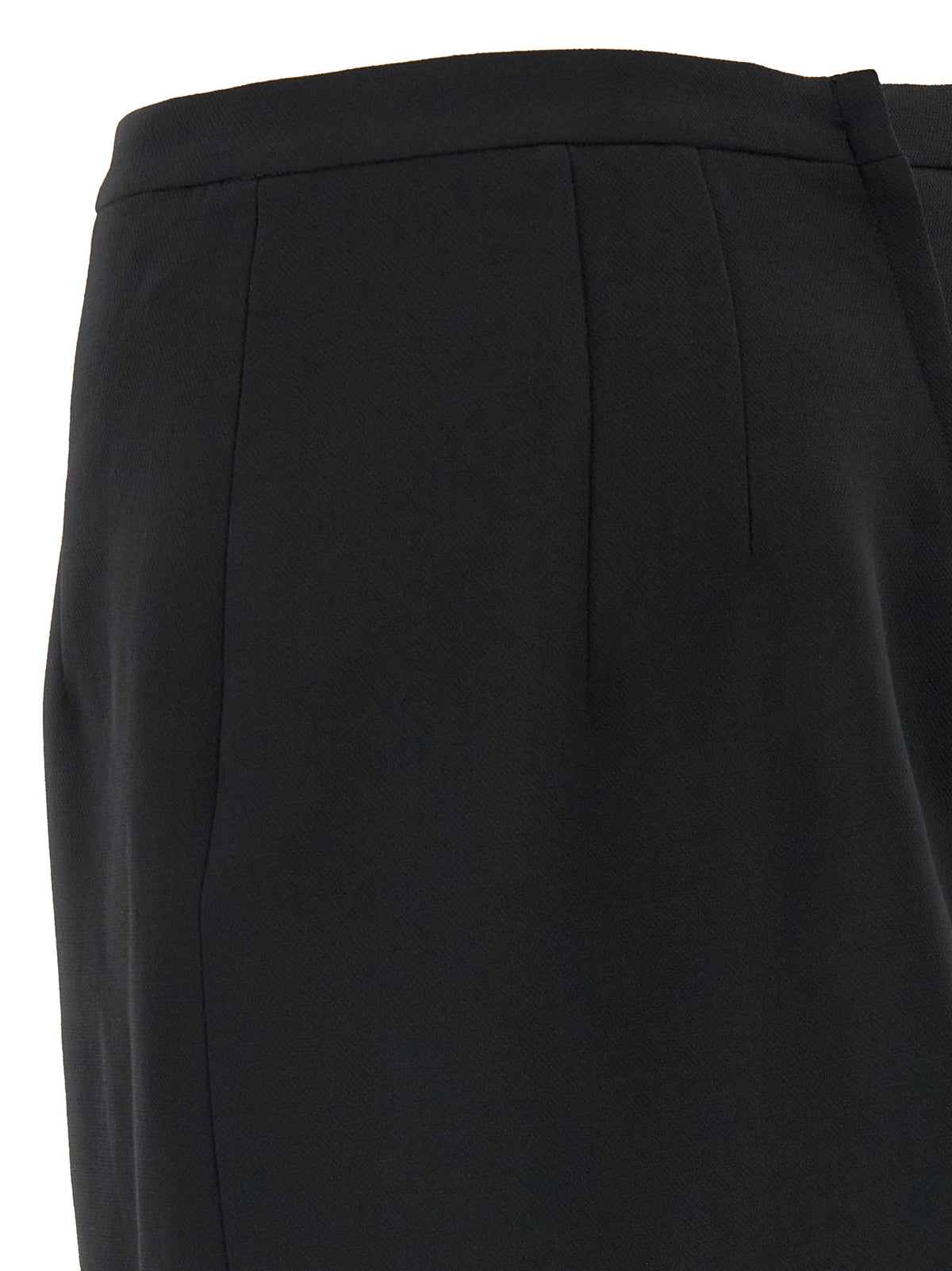 Dolce & Gabbana Black Virgin Wool Long Women's Skirt