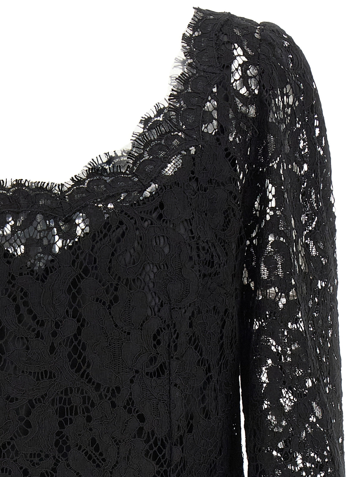 Dolce & Gabbana Black Cotton Short Women's Dress