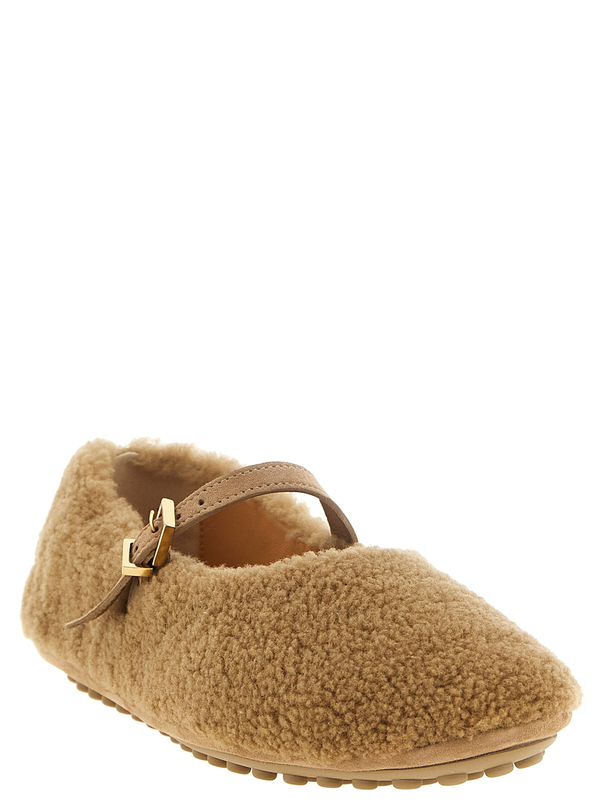 Tod's Beige Lamb Leather Ballet Women's Flats