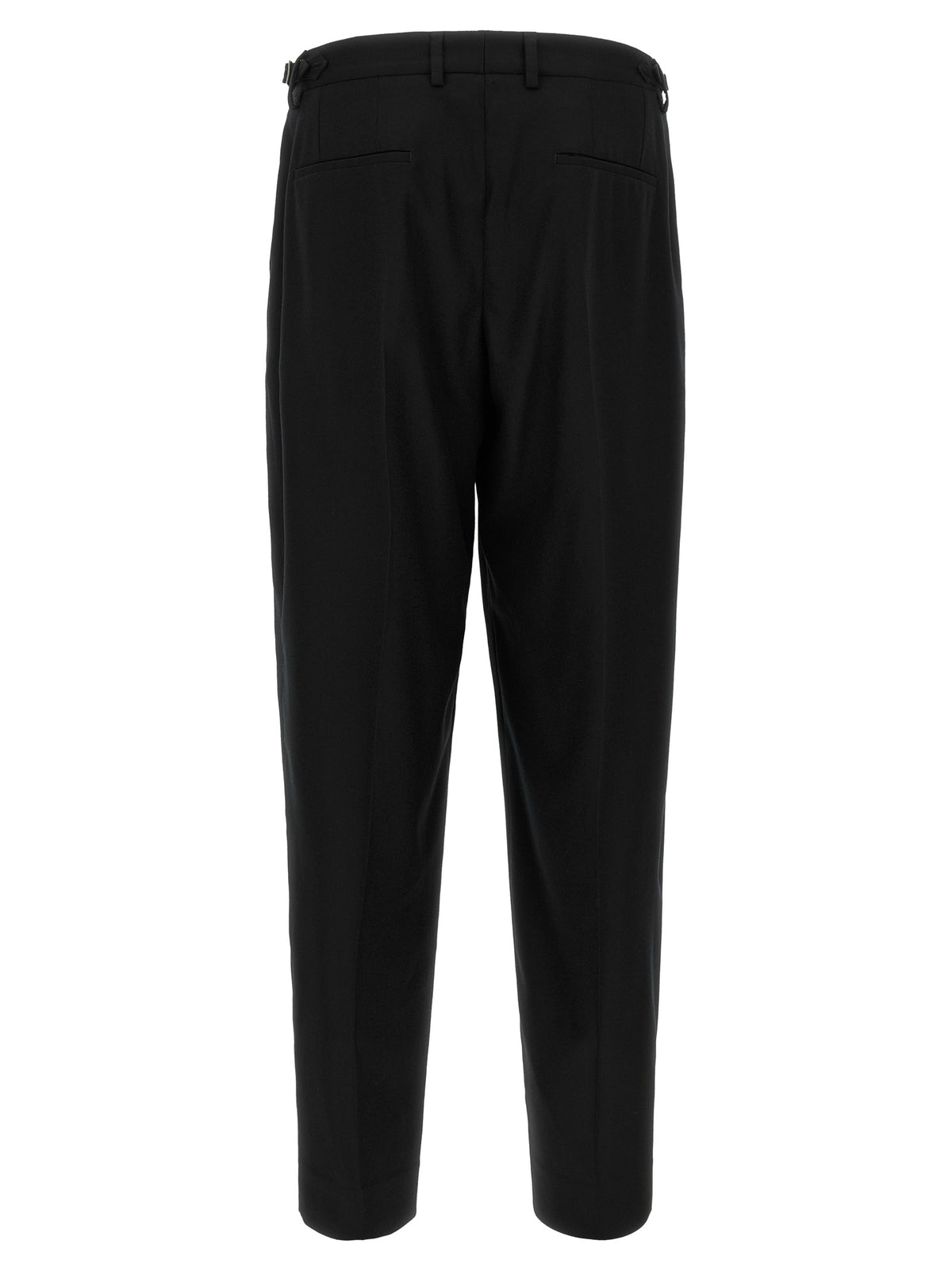 Dolce & Gabbana Black Virgin Wool Dress Men's Pants