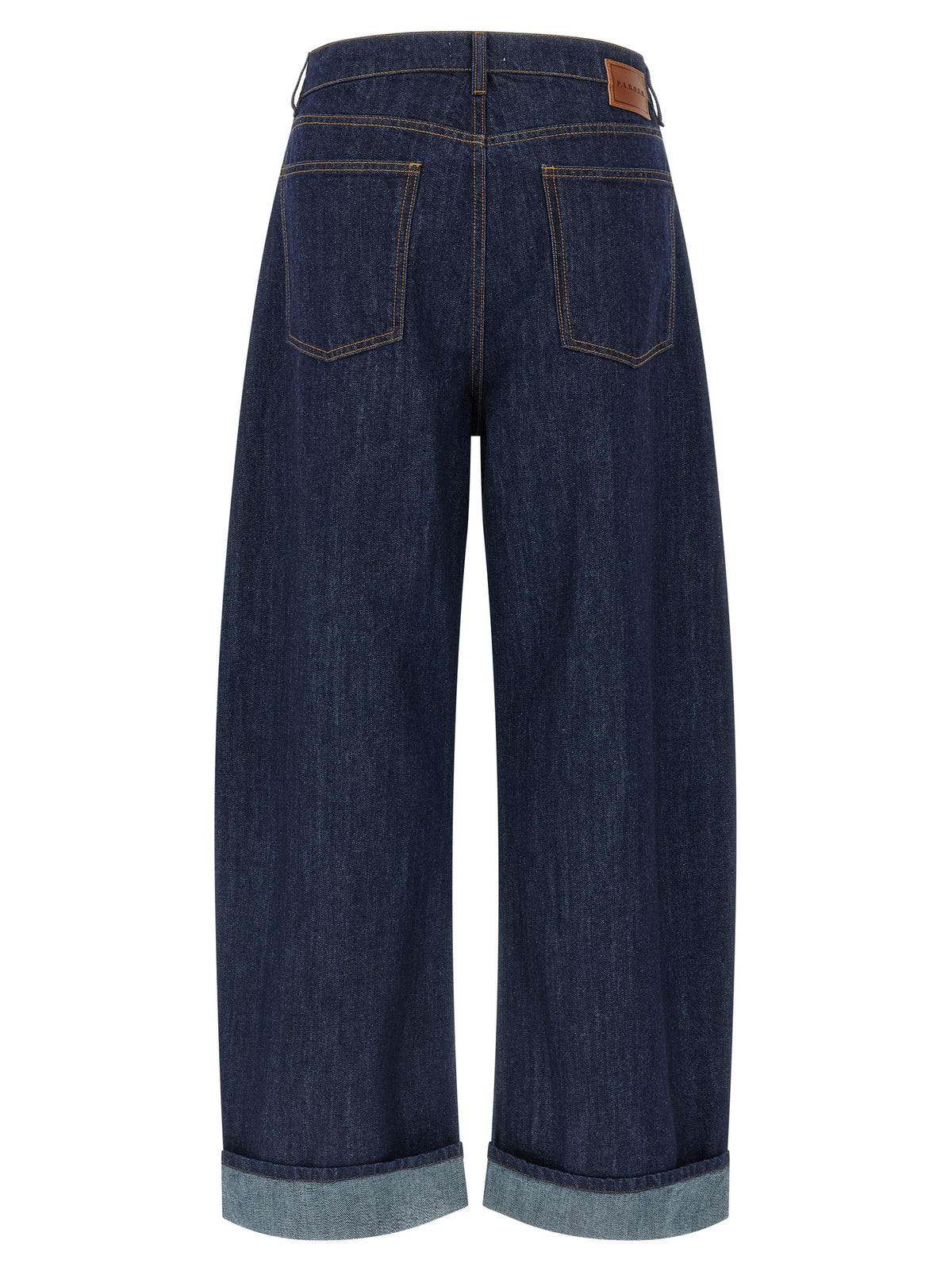 P.A.R.O.S.H. Blue Cotton Relaxed Fit Women's Jeans