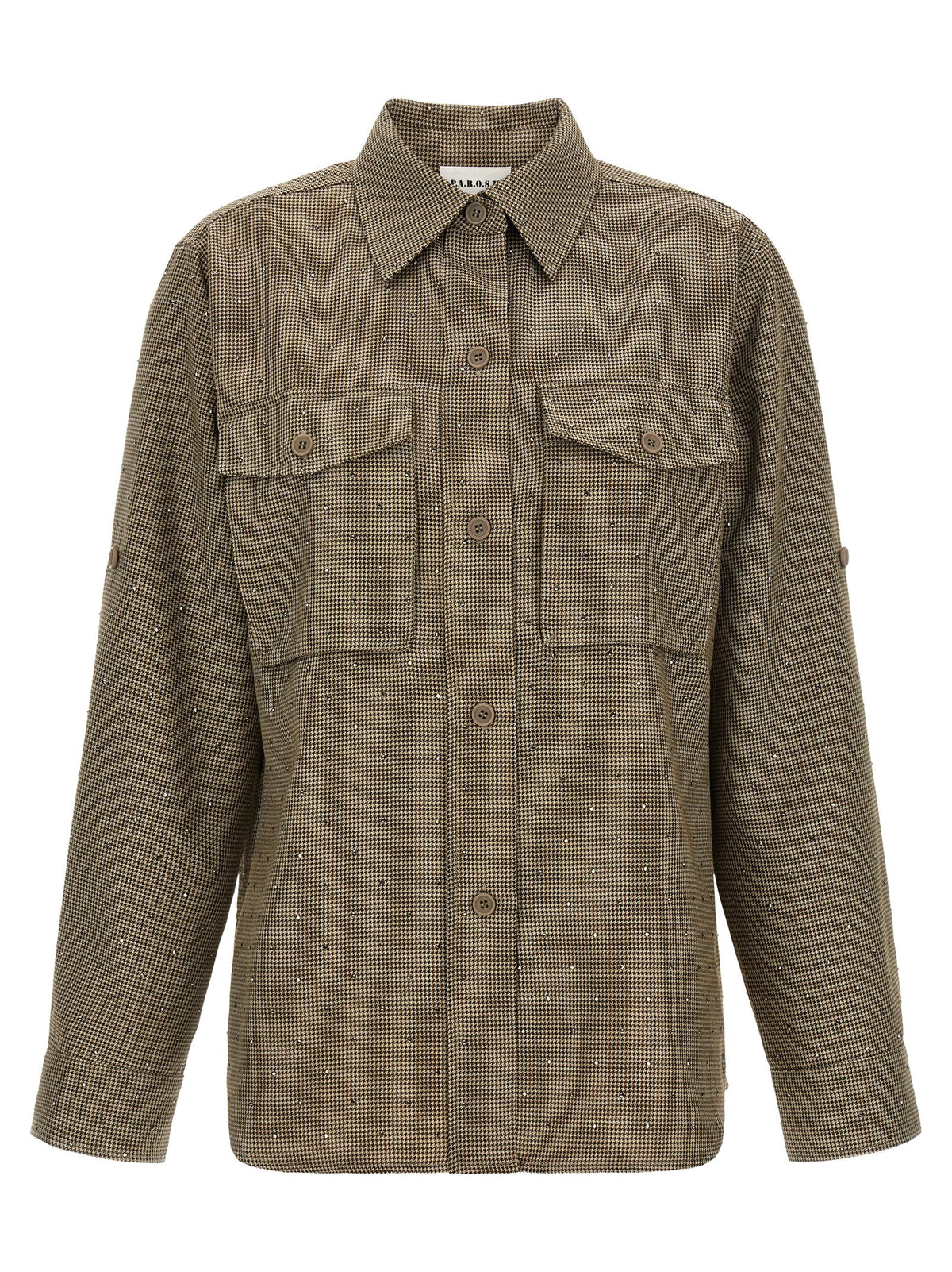 P.A.R.O.S.H. Brown Polyester Women's Blouse