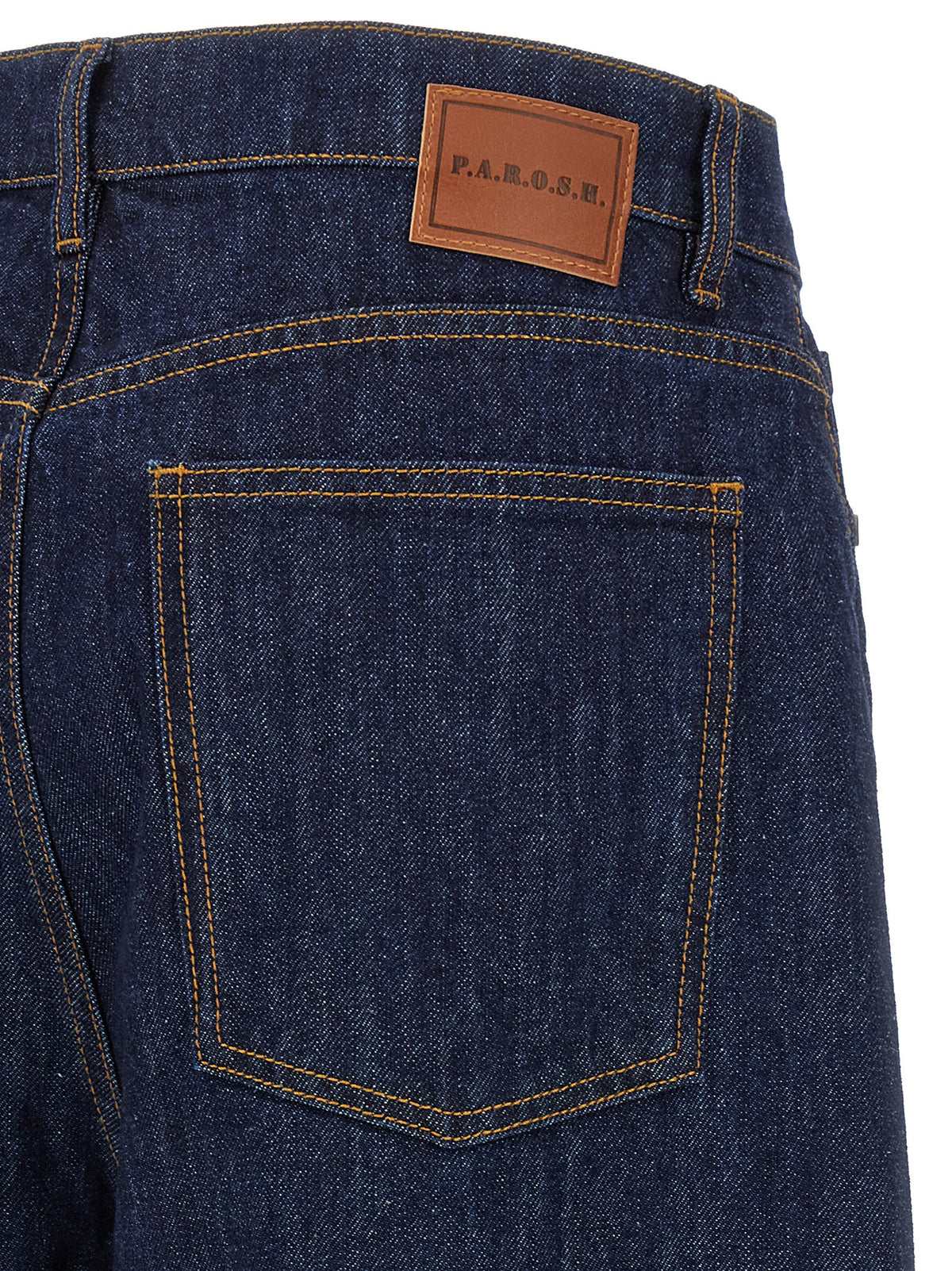 P.A.R.O.S.H. Blue Cotton Relaxed Fit Women's Jeans