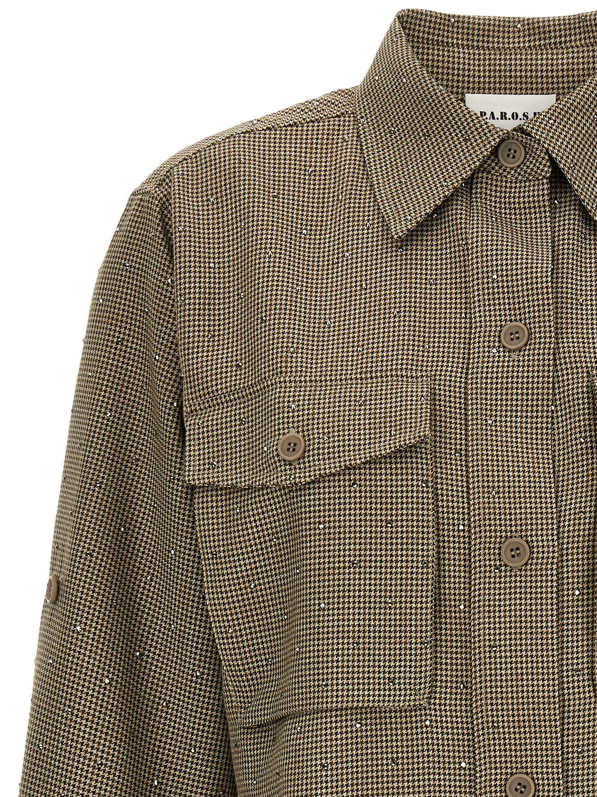 P.A.R.O.S.H. Brown Polyester Women's Blouse