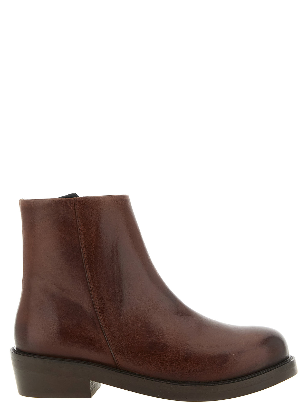 SÉFR Brown Calfskin Ankle Men's Boots