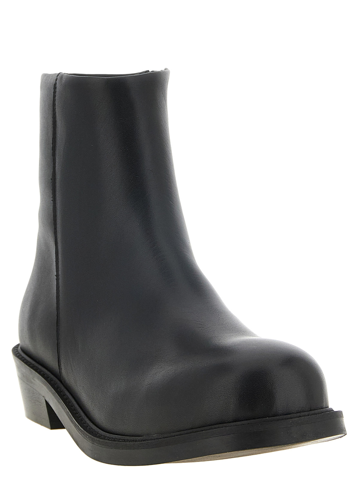 SÉFR Black Calfskin Ankle Men's Boots