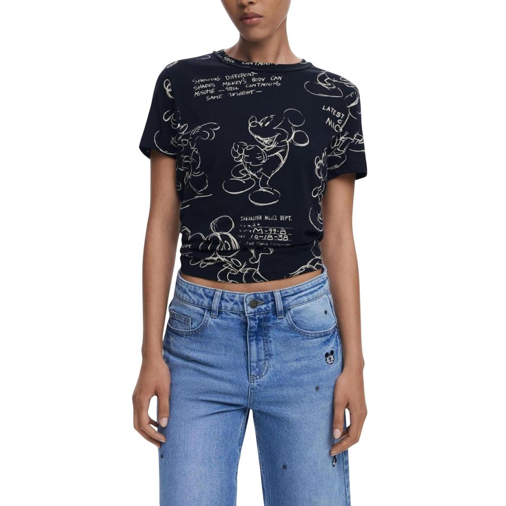 Desigual Gray Cotton Women's T-Shirt