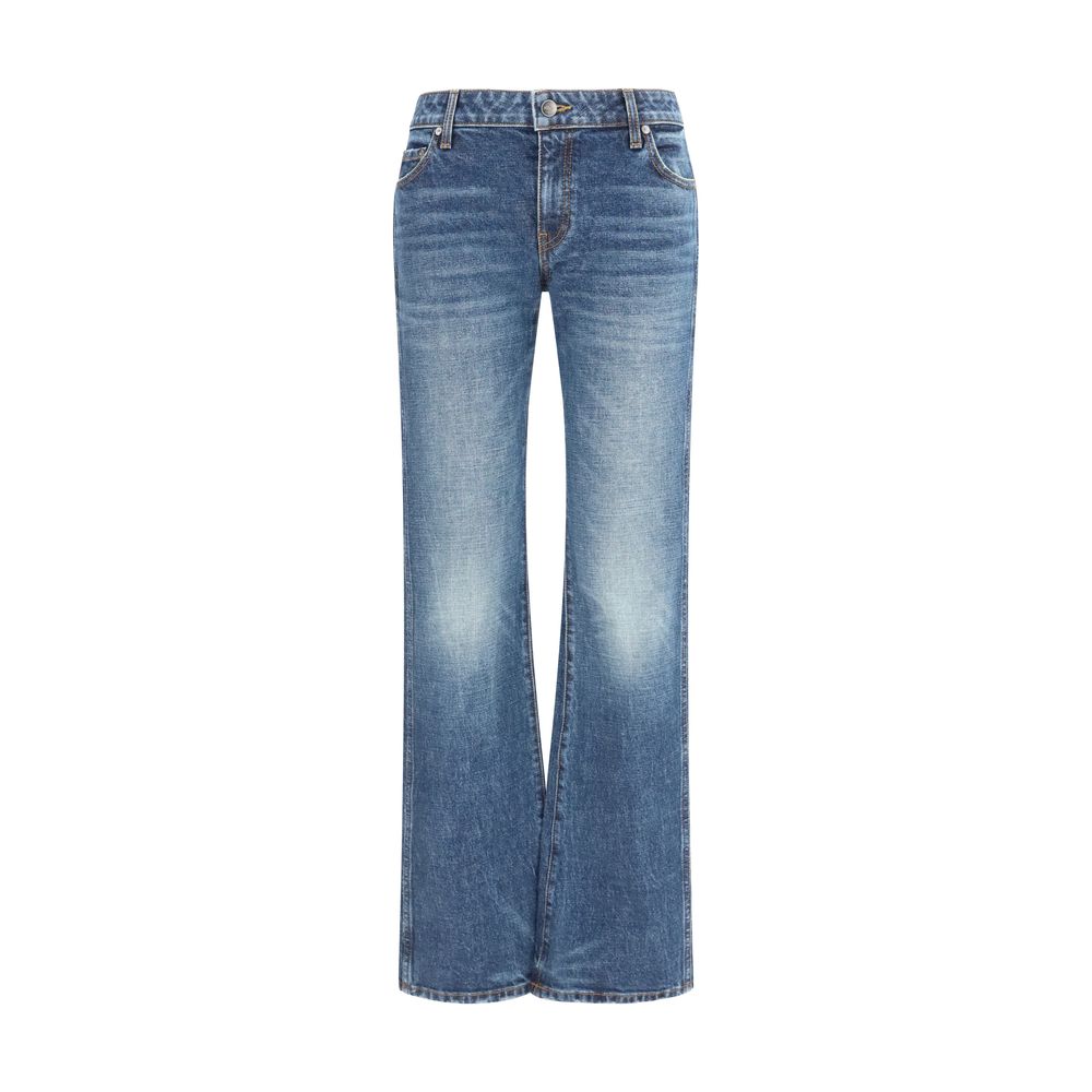 Khaite Blue Cotton Bootcut Women's Jeans