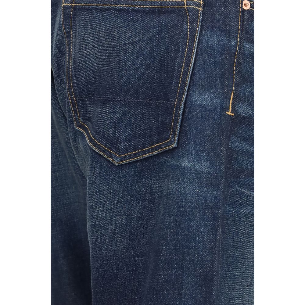 Tom Ford Blue Cotton Straight-Leg Men's Jeans