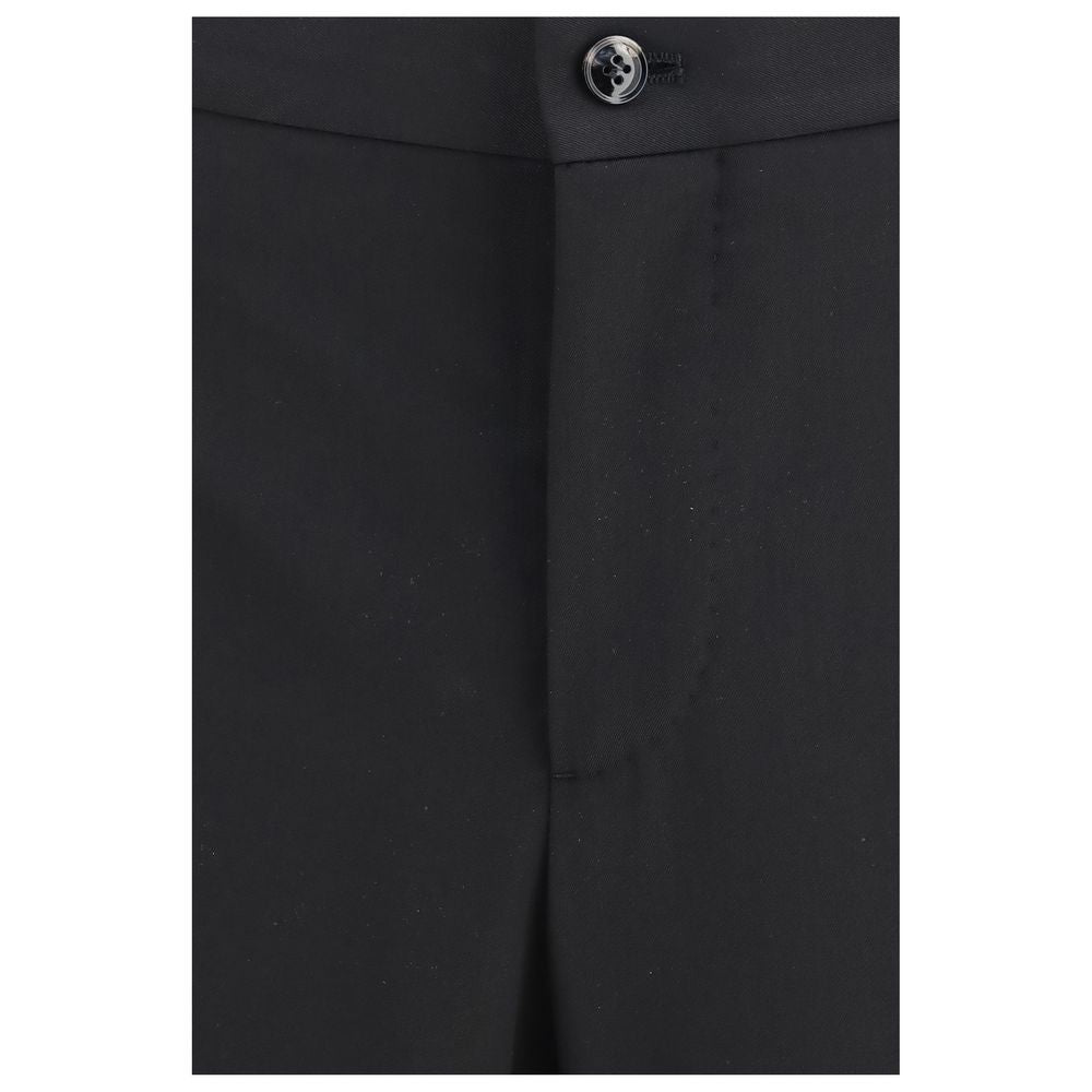 Giorgio Armani Black Wool Oves Aries Two-Piece Men's Suit
