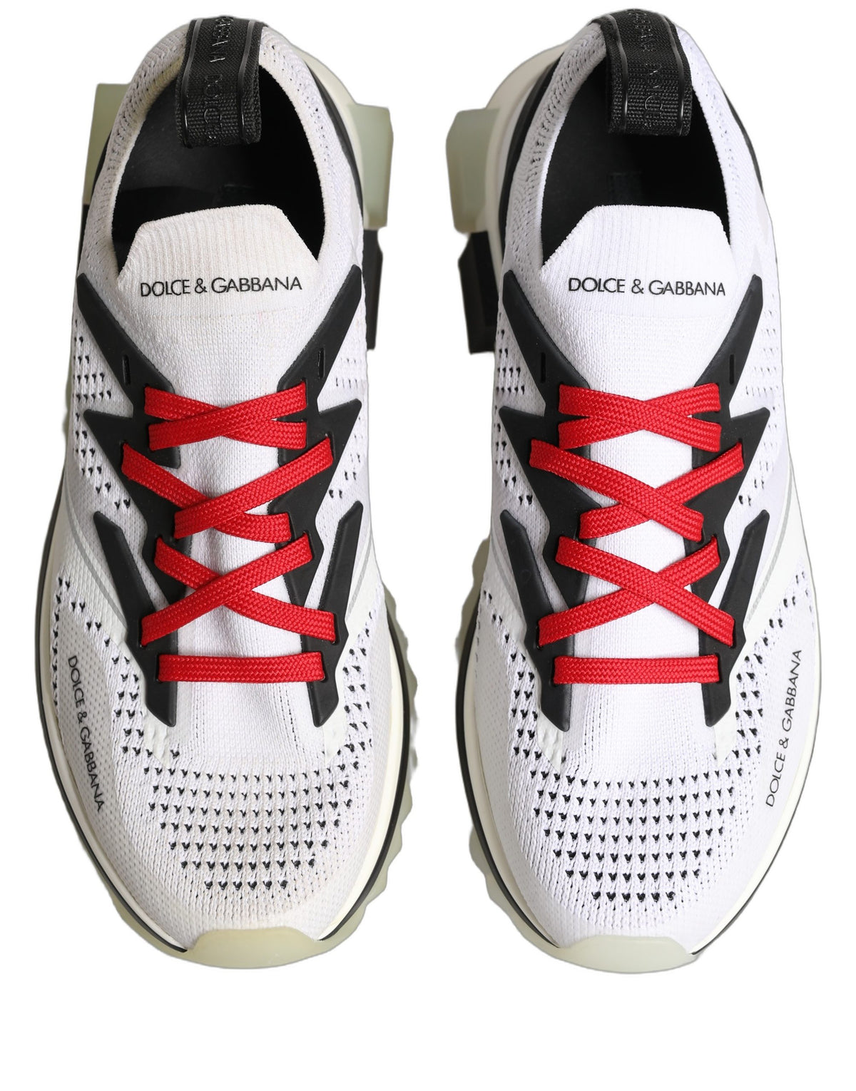 Dolce & Gabbana White SORRENTO Sport Stretch Sneakers Men's Shoes (Pre-Owned)