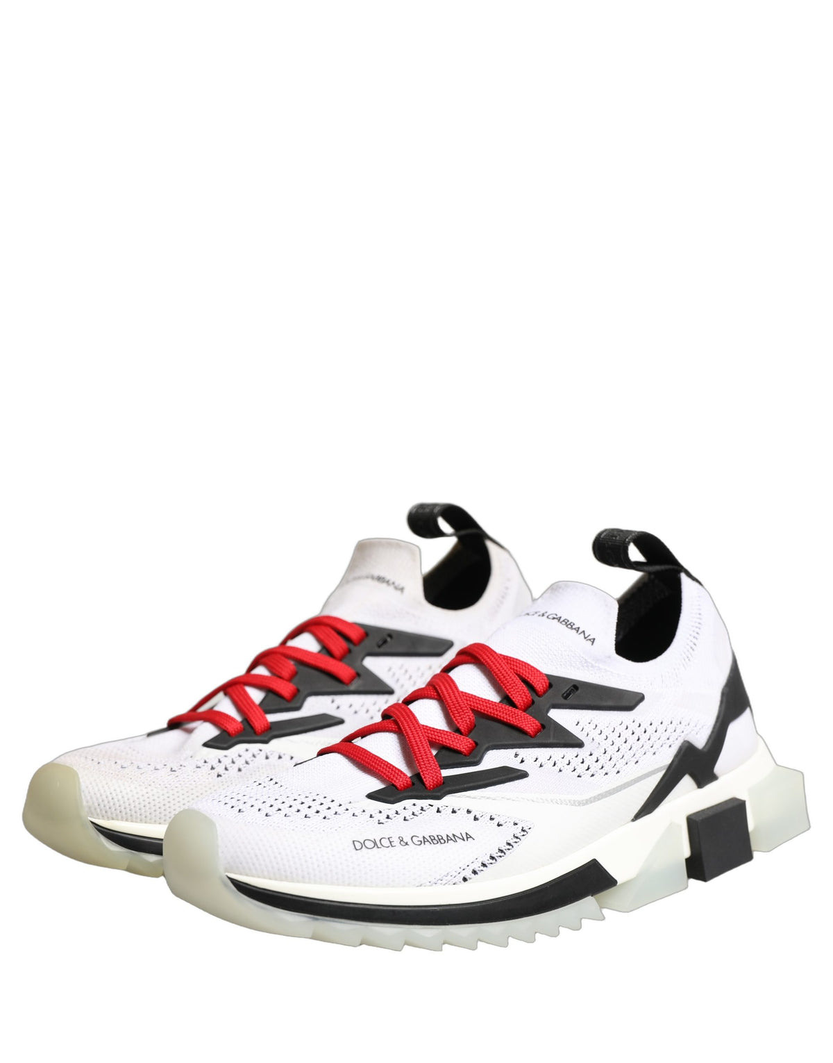 Dolce & Gabbana White SORRENTO Sport Stretch Sneakers Men's Shoes (Pre-Owned)
