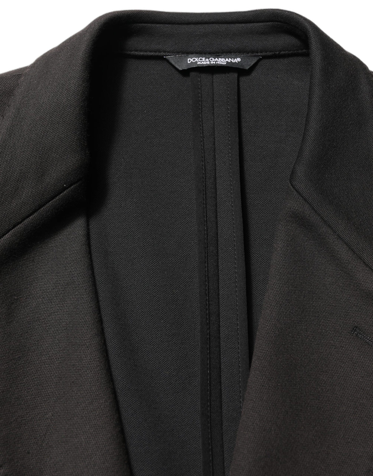 Dolce & Gabbana Black Embroidered Single Breasted Men's Jacket (Pre-Owned)