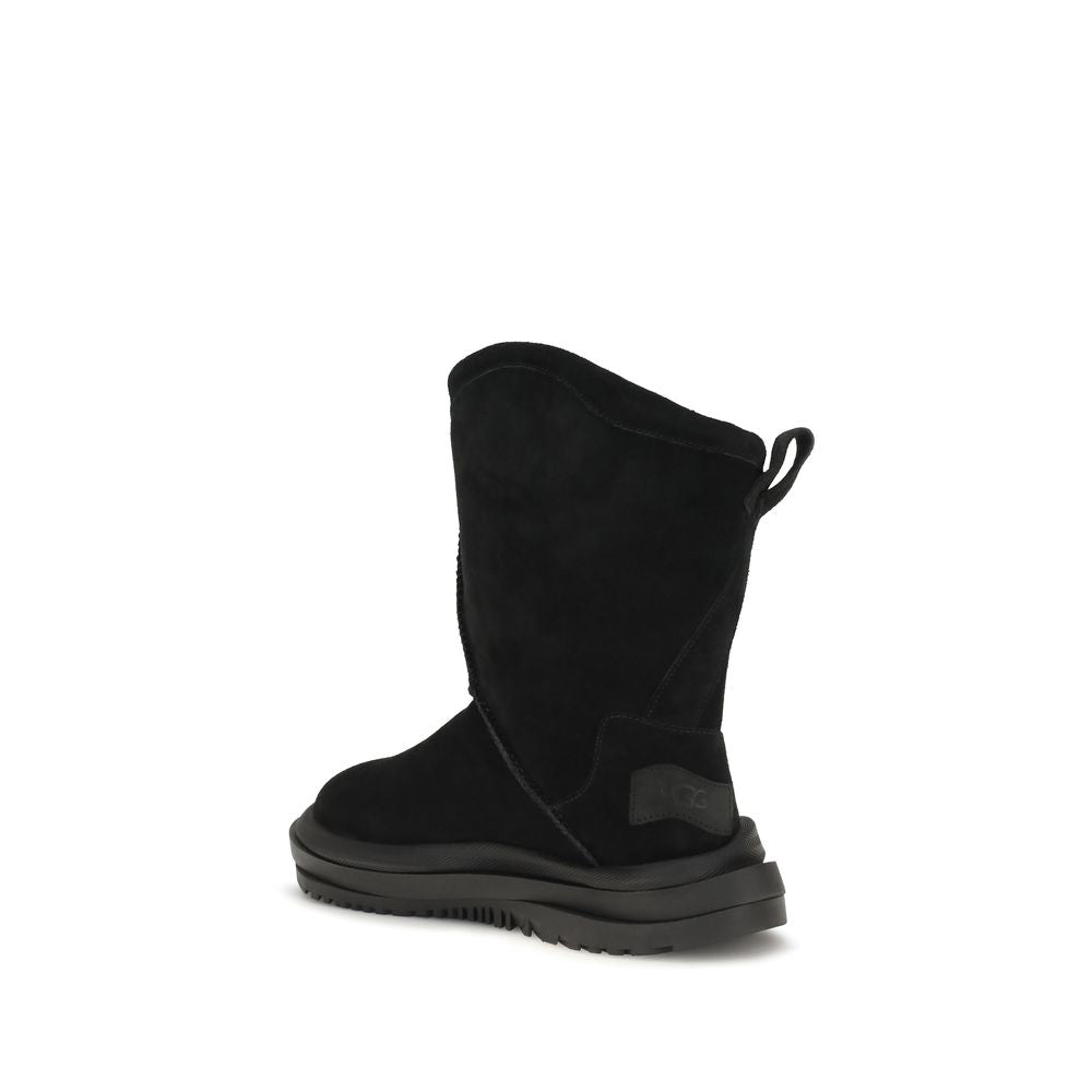 UGG Black Suede Leather Flat Men's Boots