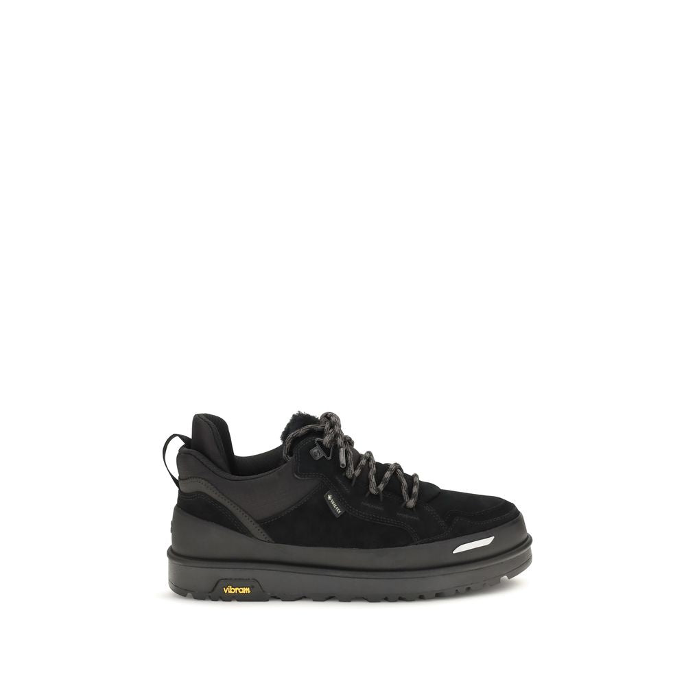 UGG Black Calf Leather Bos Taurus Athletic Men's Sneakers