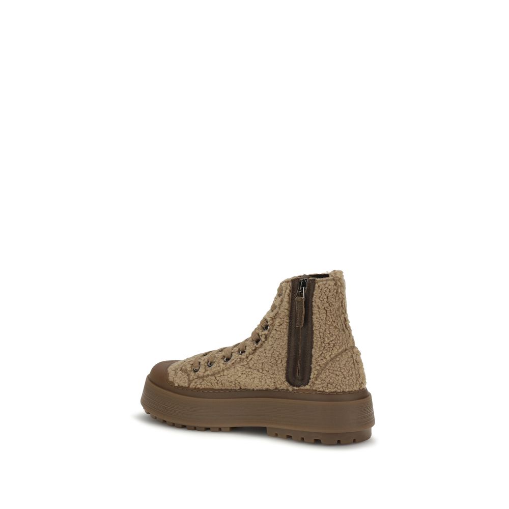 Casadei Brown Polyester Athletic Women's Sneakers