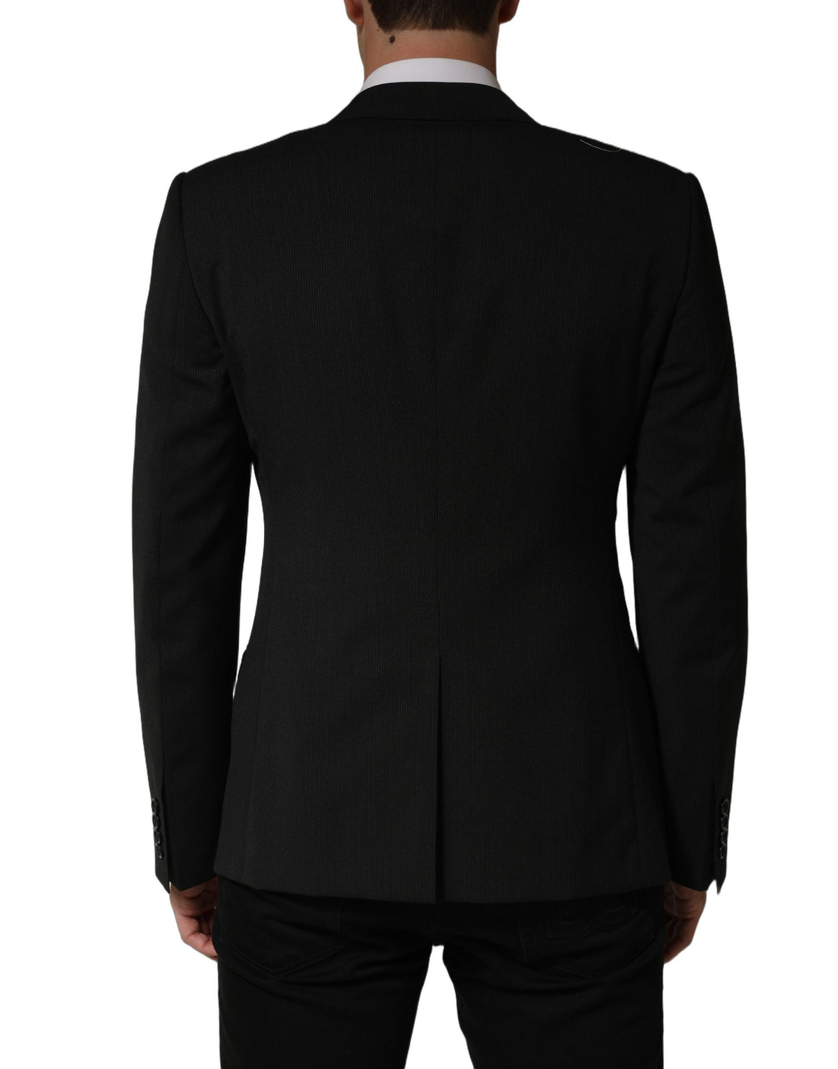 Dolce & Gabbana Dark Gray MARTINI Men Single Breasted Men's Jacket