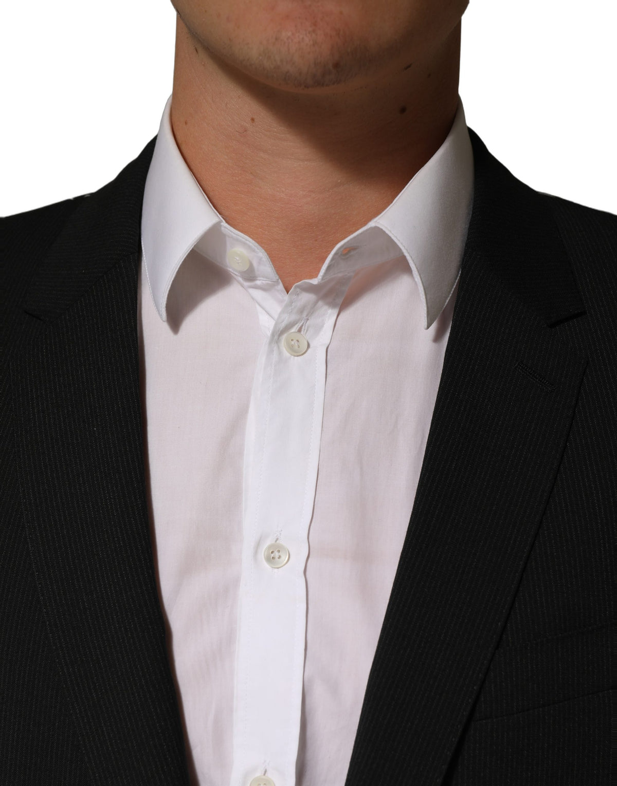 Dolce & Gabbana Dark Gray MARTINI Men Single Breasted Men's Jacket