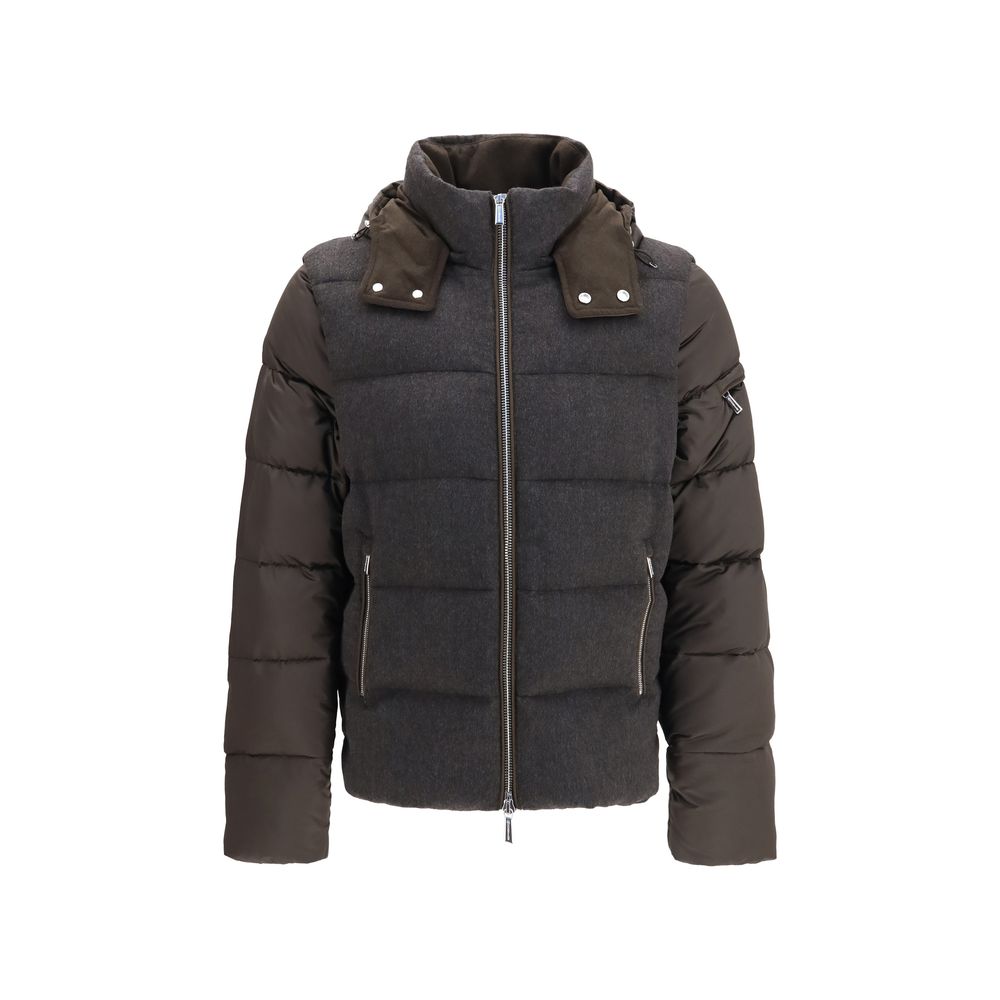 MooRER Gray Goose Down Full-Length Men's Jacket