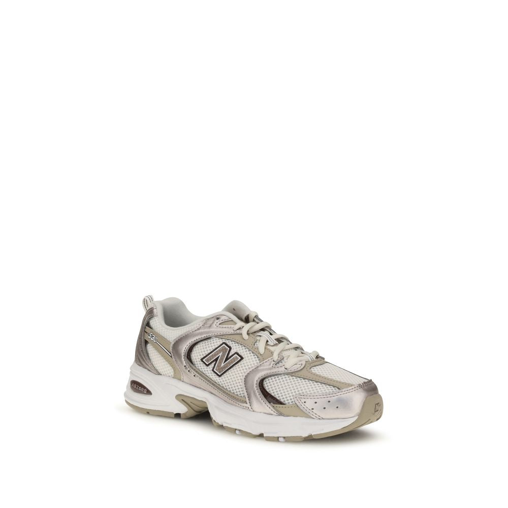 New Balance Beige Fabric Athletic Women's Sneakers
