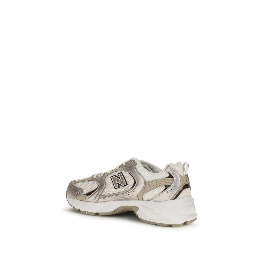 New Balance Beige Fabric Athletic Women's Sneakers