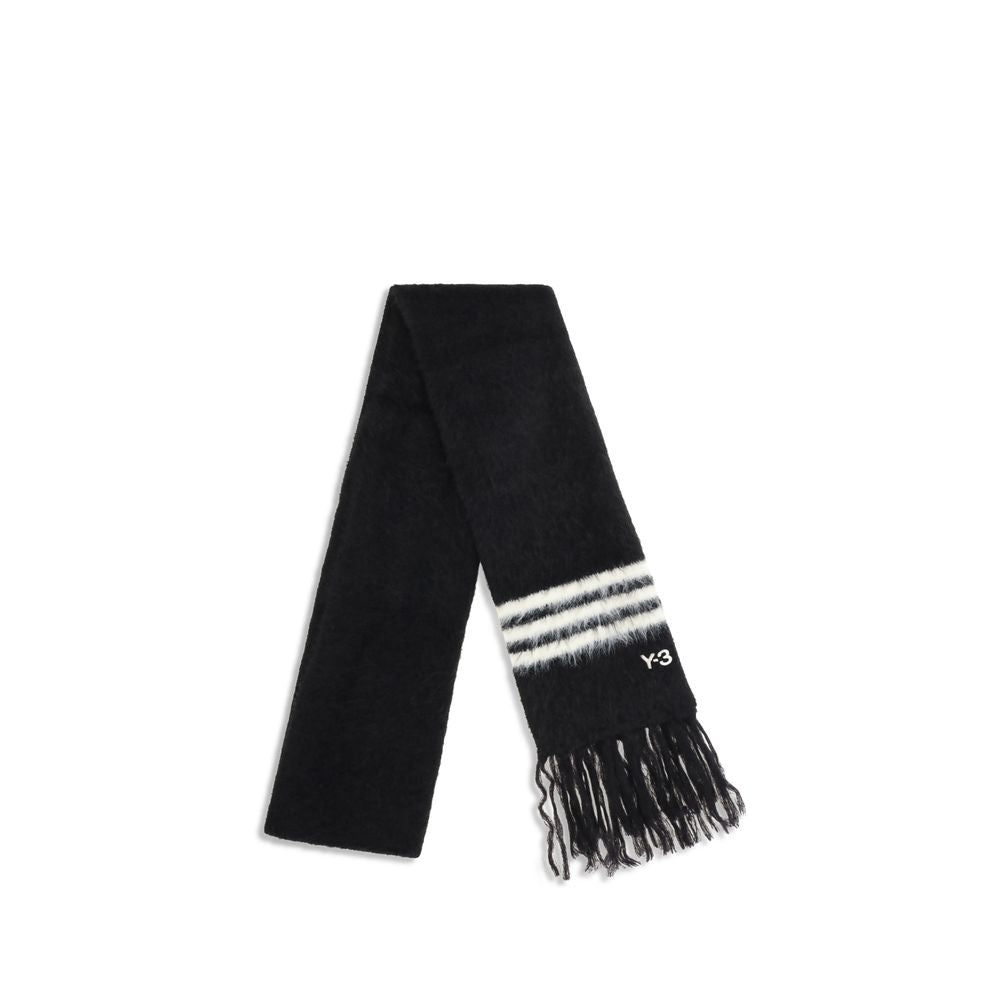 Y-3 Black Recycled Polyamide Men's Scarf