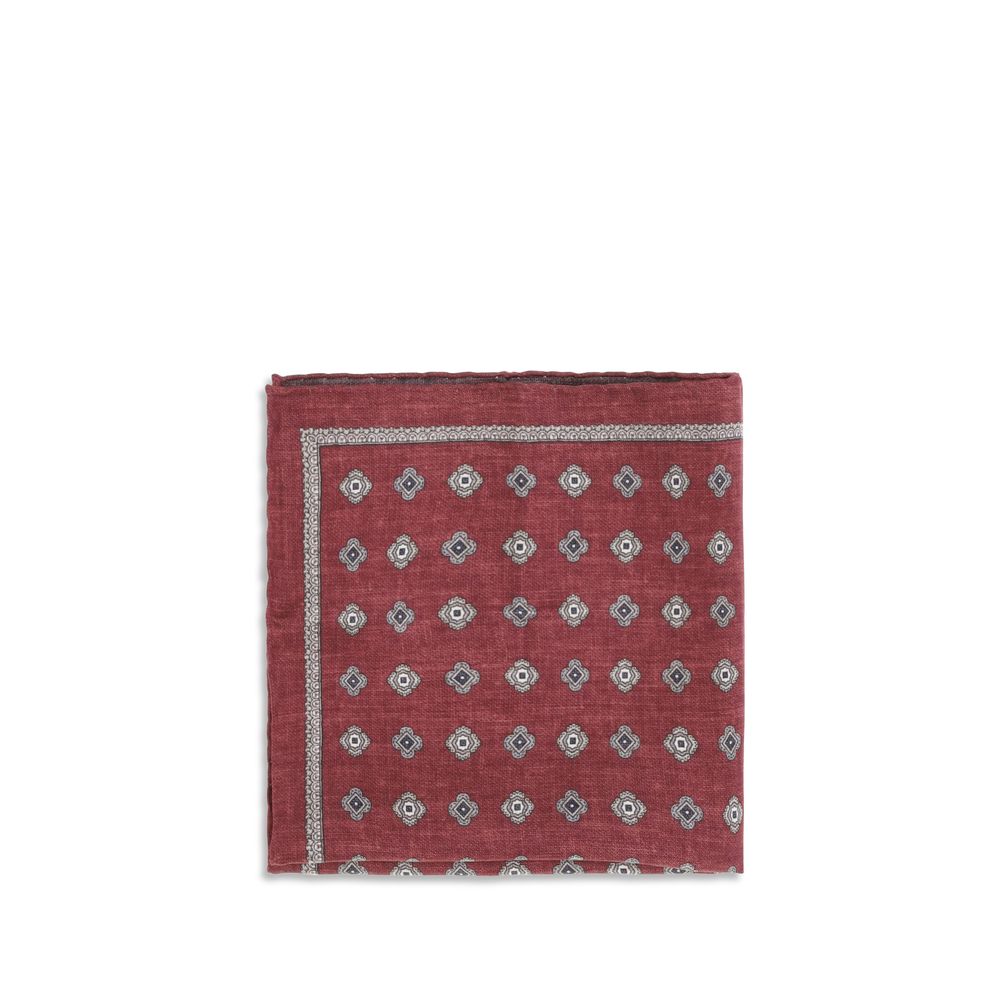 Brunello Cucinelli Multicolor Silk Pocket Men's Square