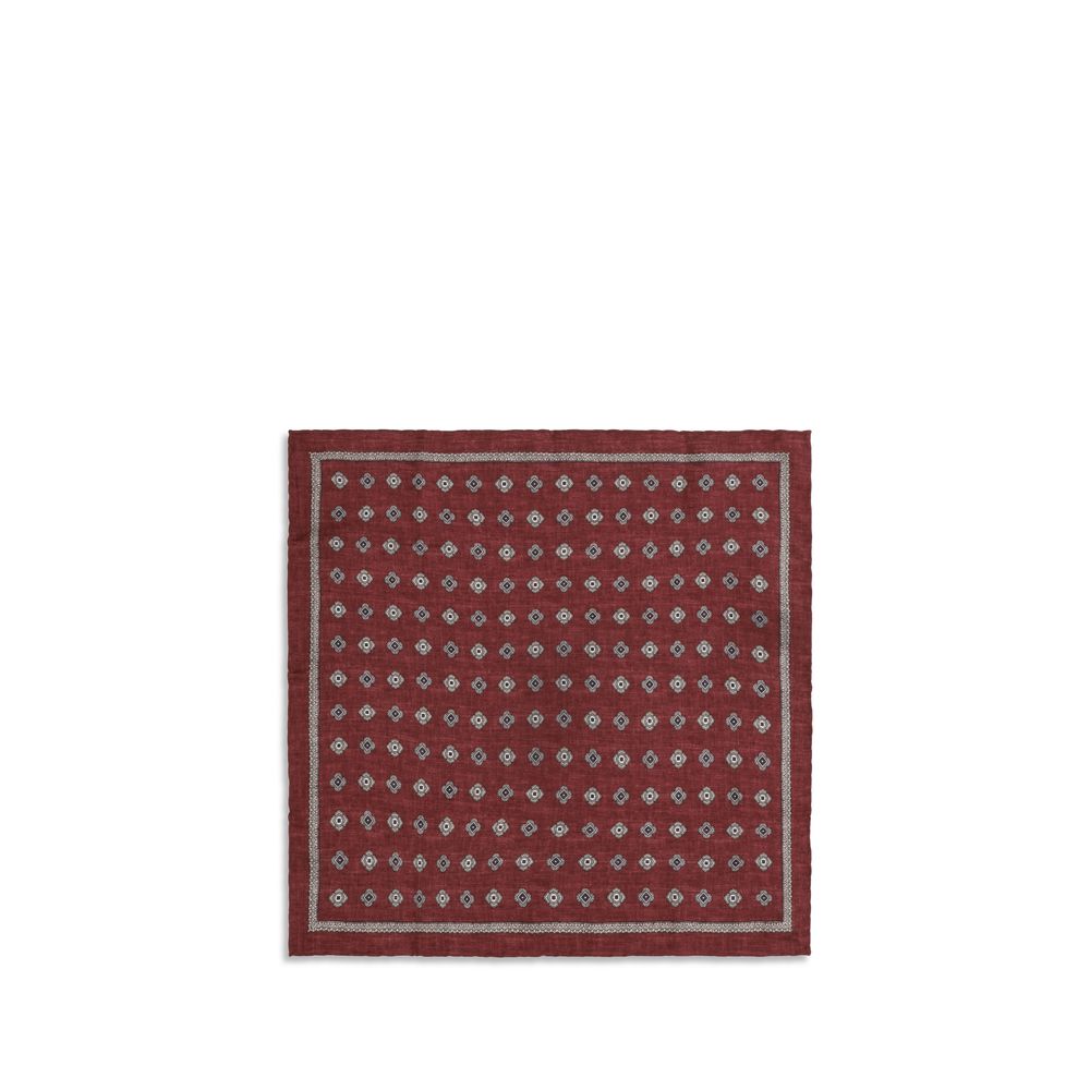 Brunello Cucinelli Multicolor Silk Pocket Men's Square