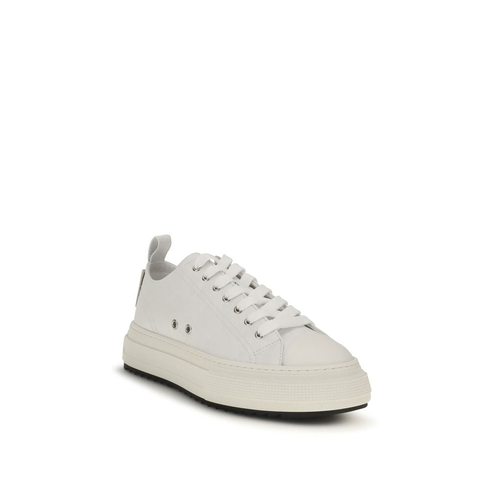 Dsquared² White Polyethylene Platform Men's Sneakers