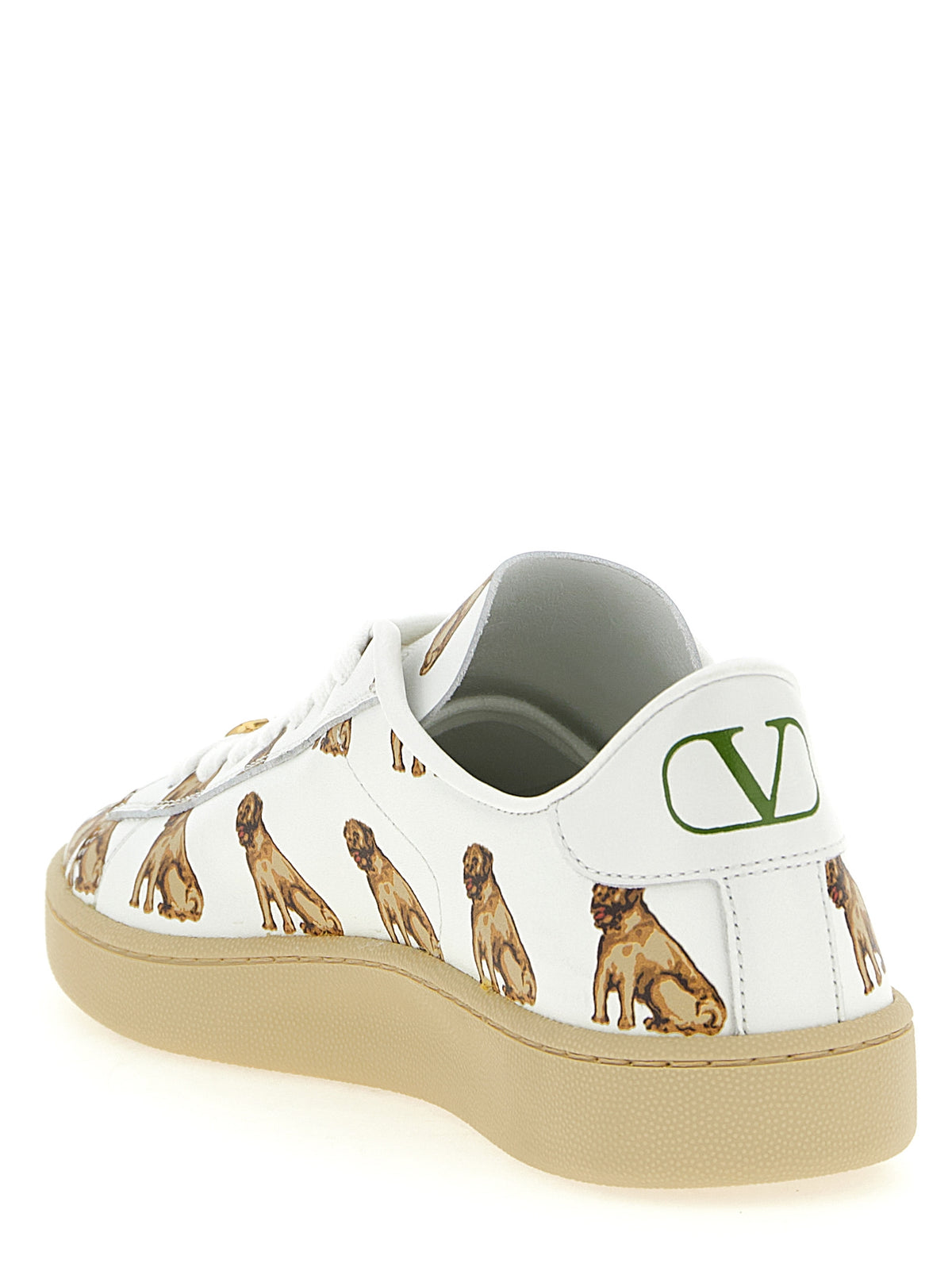 Valentino Garavani White Calfskin Low Top Women's Sneakers