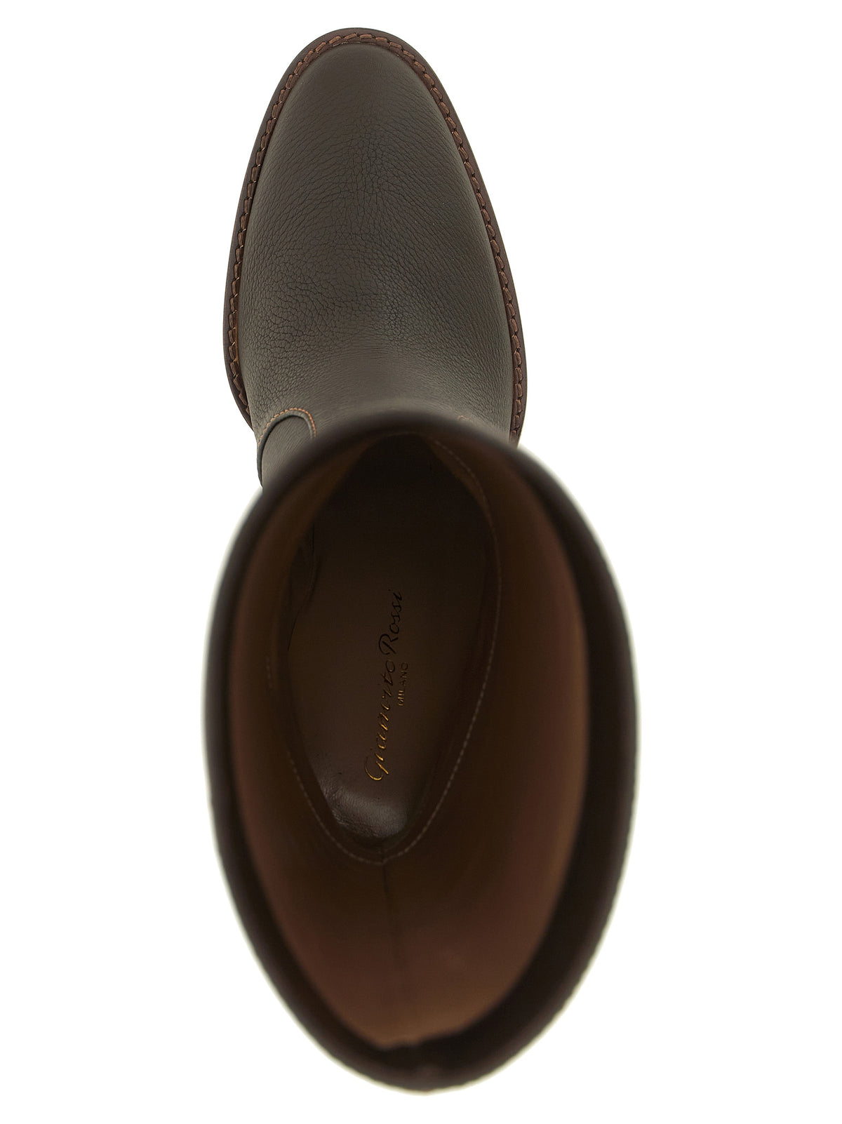 Gianvito Rossi Brown Calfskin Over The Women's Knee