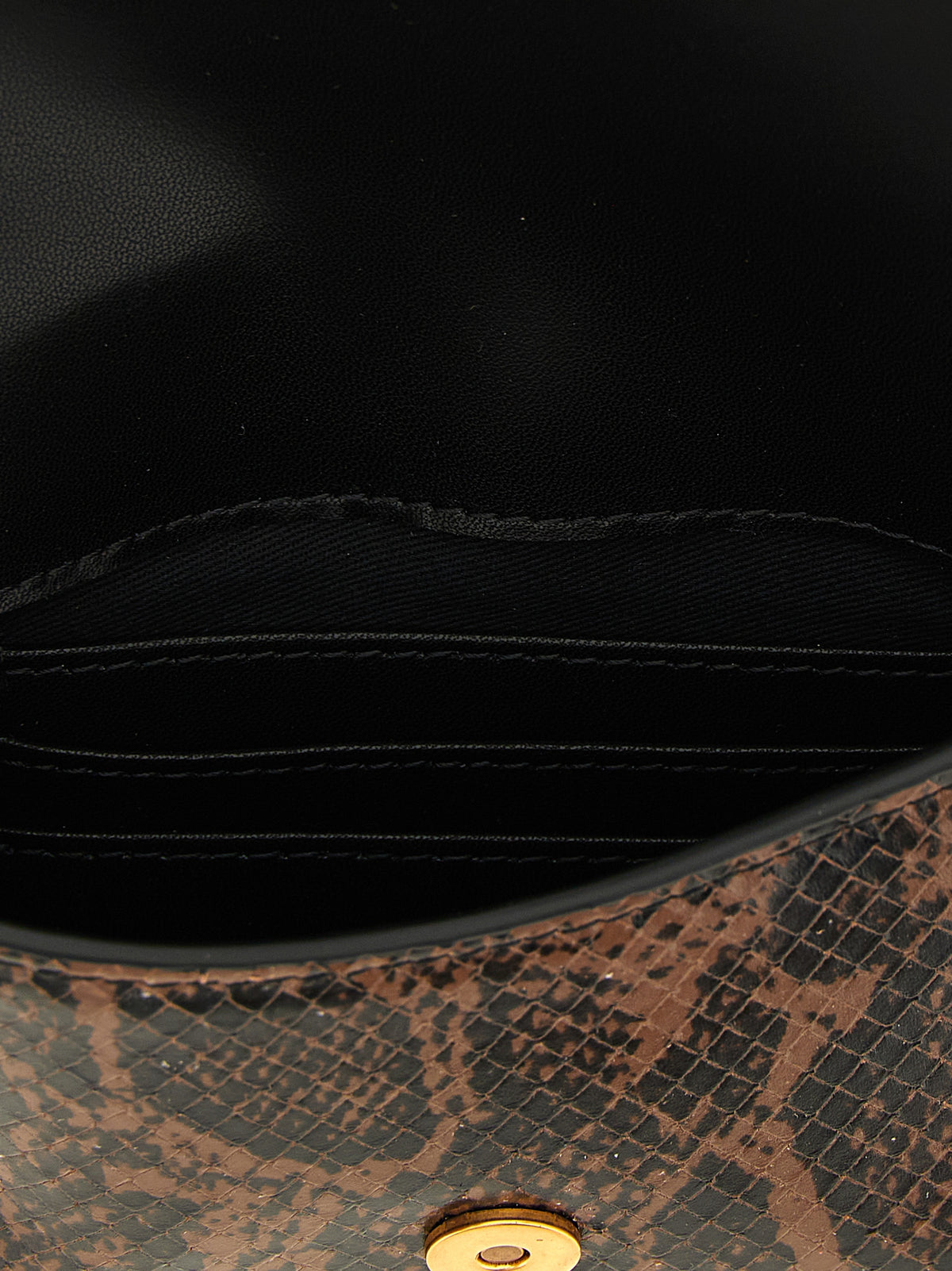 PINKO Brown Calfskin Clutch Women's Bag